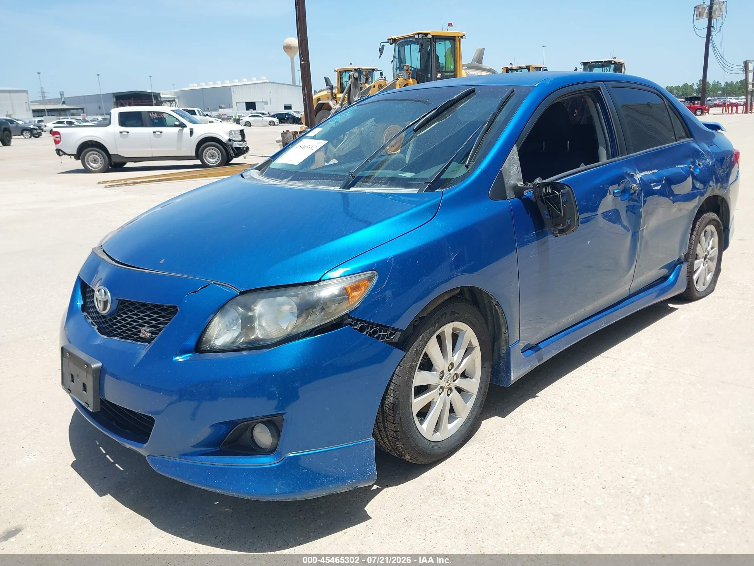 2010 Toyota Corolla S Blue vin: 1NXBU4EE5AZ266371