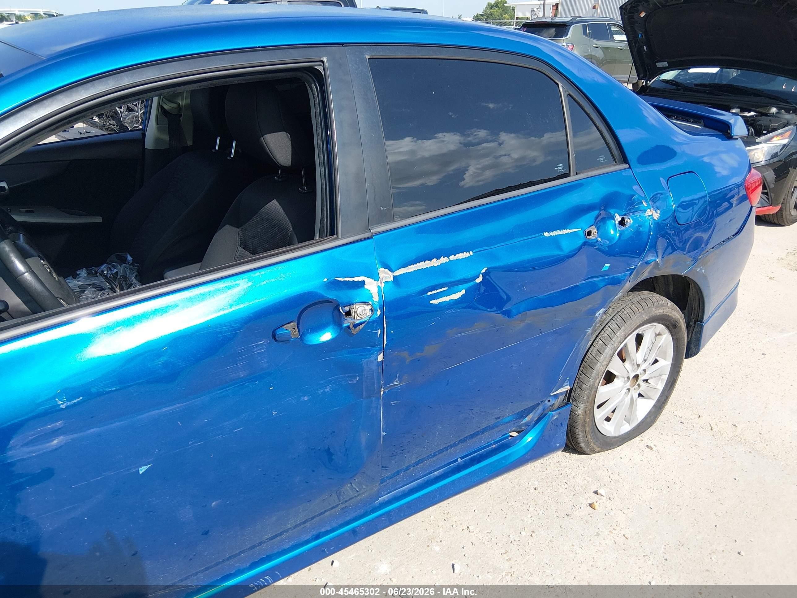 2010 Toyota Corolla S Blue vin: 1NXBU4EE5AZ266371
