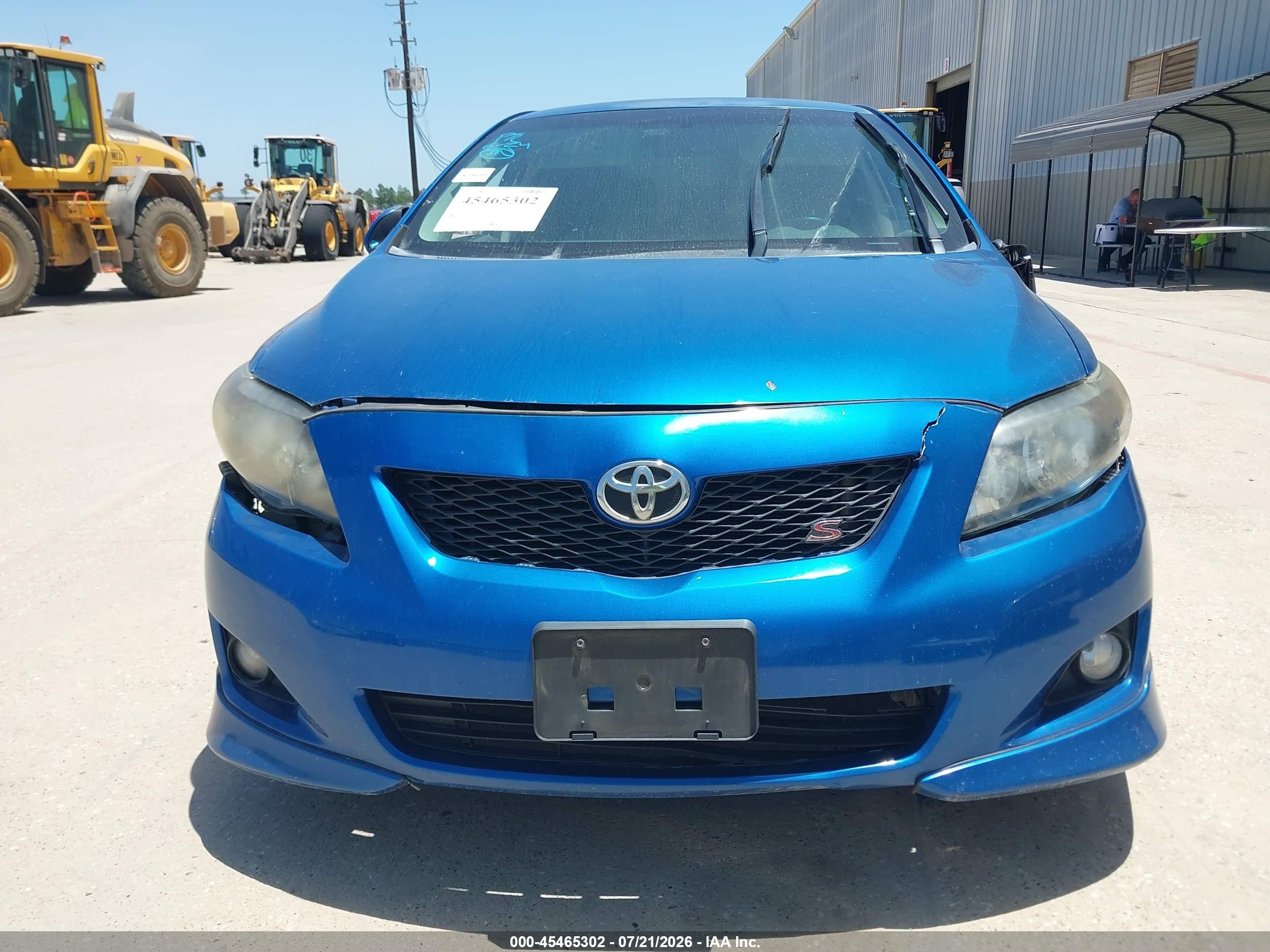 2010 Toyota Corolla S Blue vin: 1NXBU4EE5AZ266371