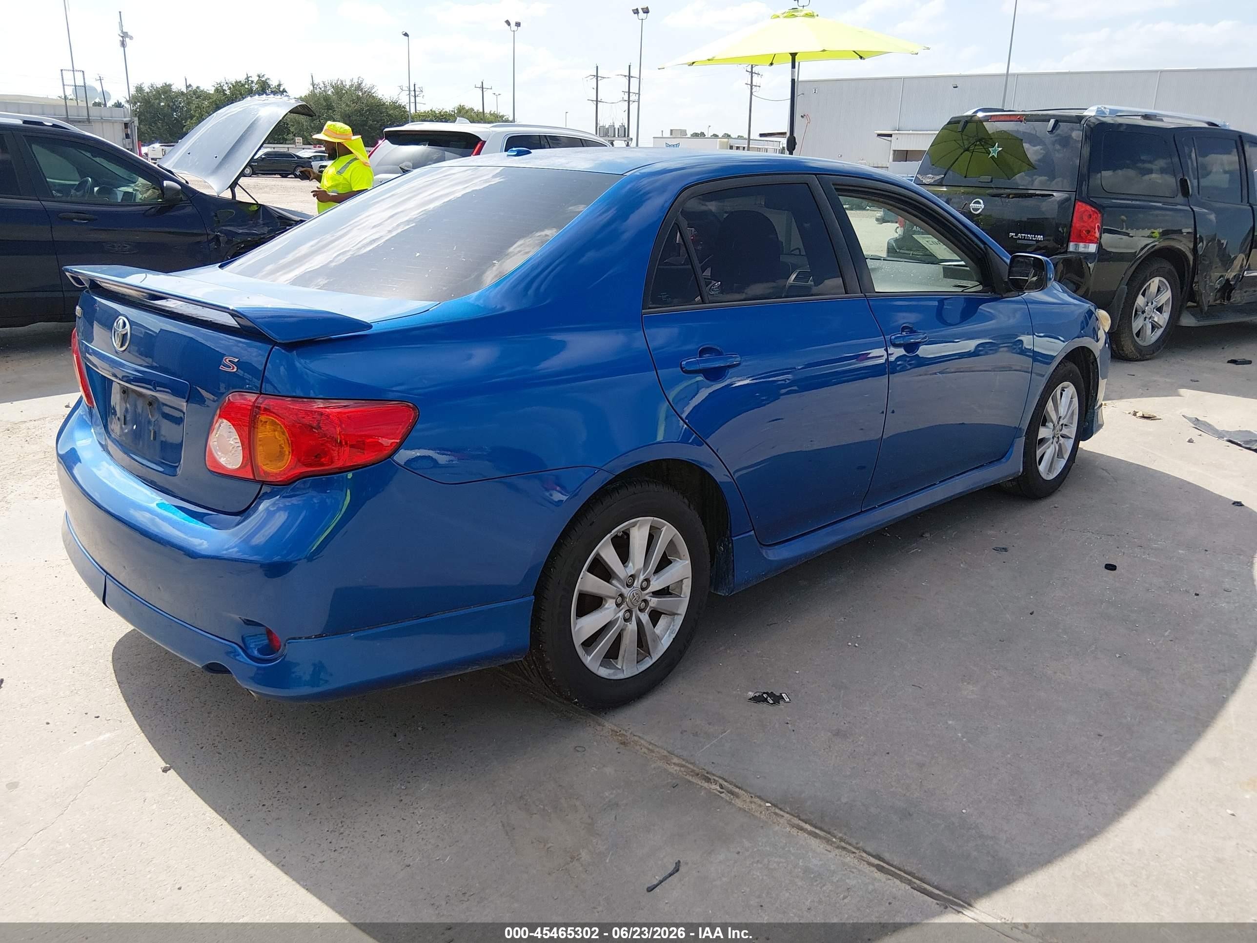 2010 Toyota Corolla S Blue vin: 1NXBU4EE5AZ266371