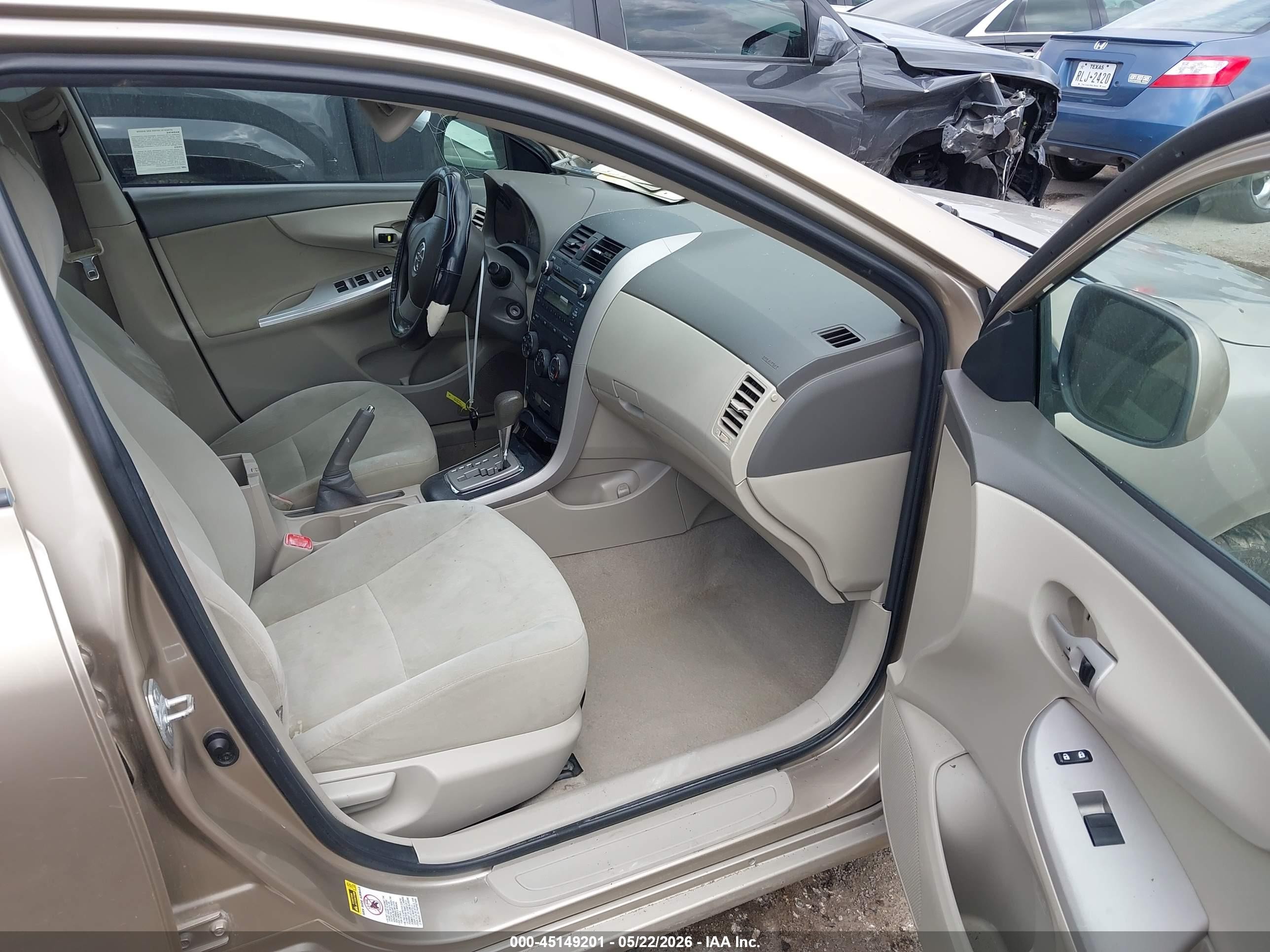 2010 Toyota Corolla Le Gold vin: 1NXBU4EE5AZ285258