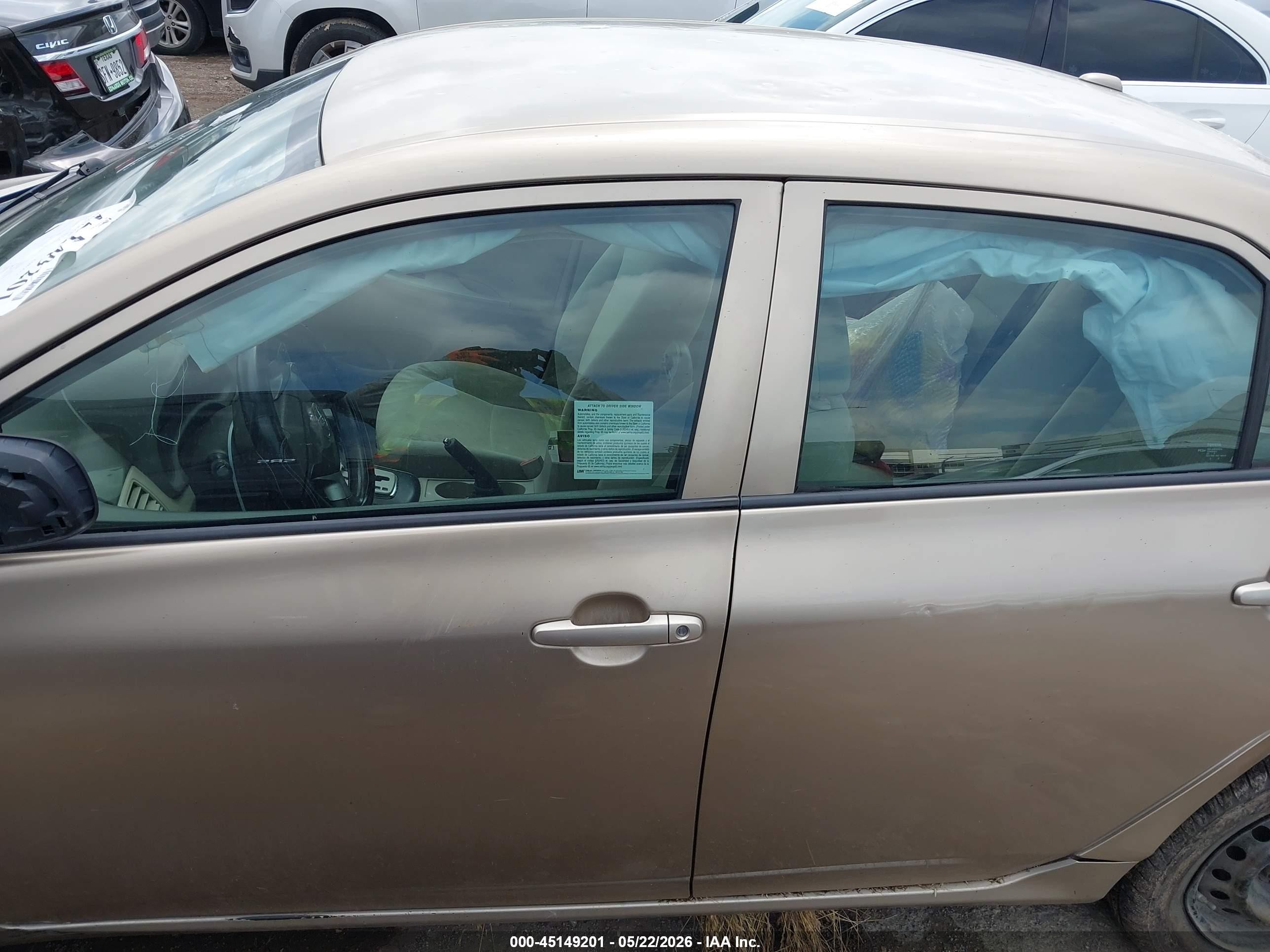 2010 Toyota Corolla Le Gold vin: 1NXBU4EE5AZ285258
