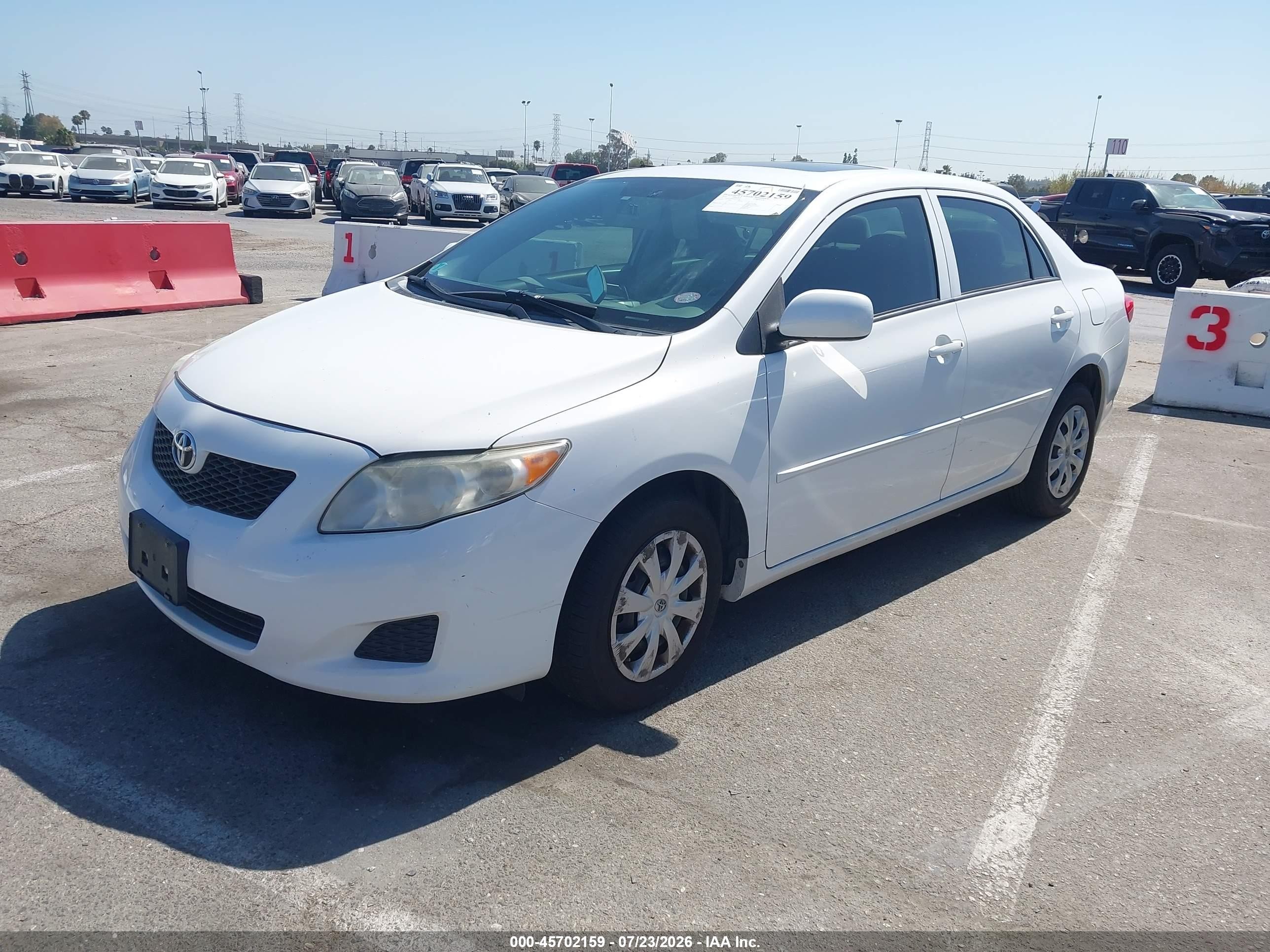 2010 Toyota Corolla Le Белый vin: 1NXBU4EE5AZ293599