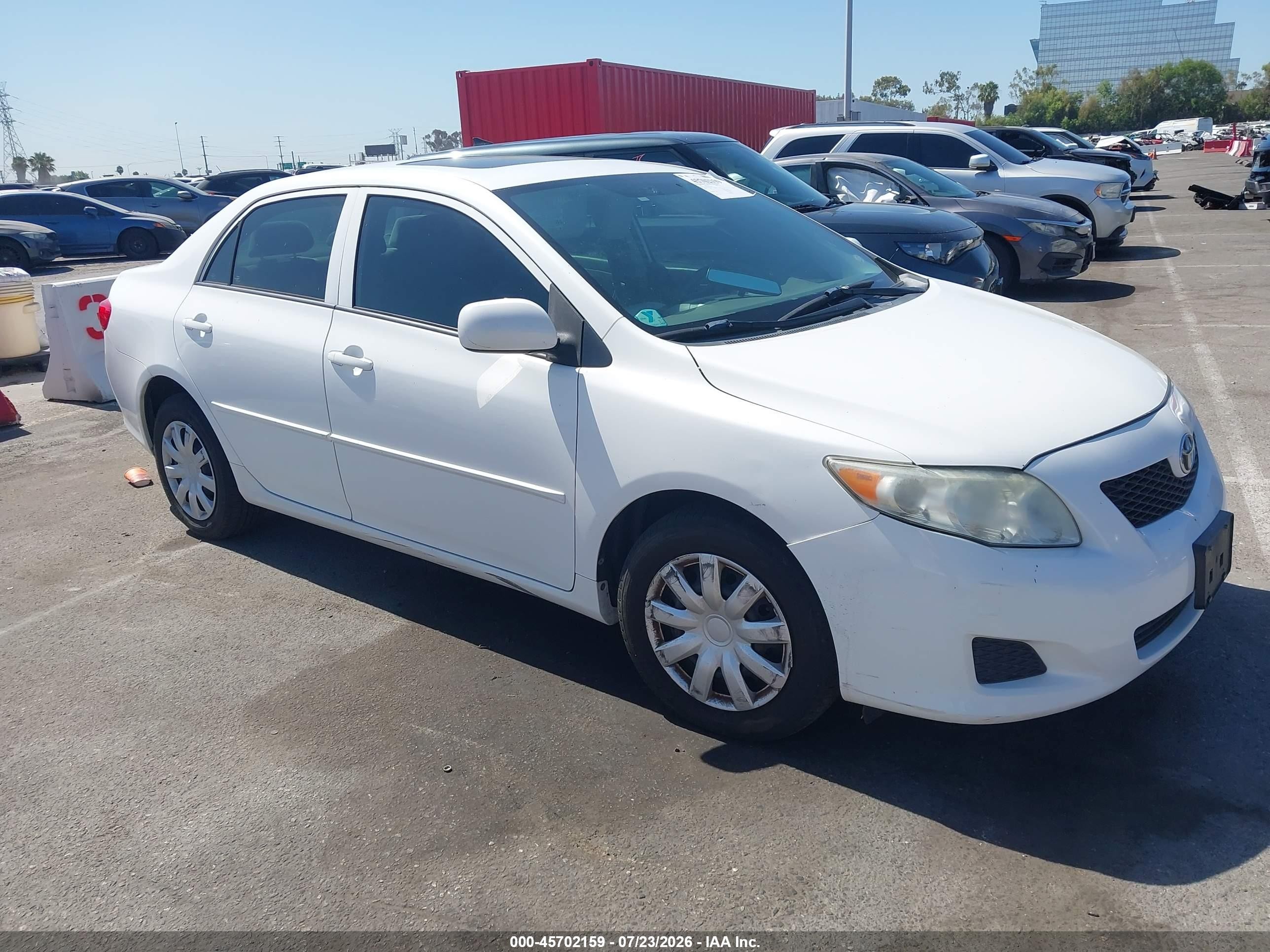 2010 Toyota Corolla Le Белый vin: 1NXBU4EE5AZ293599