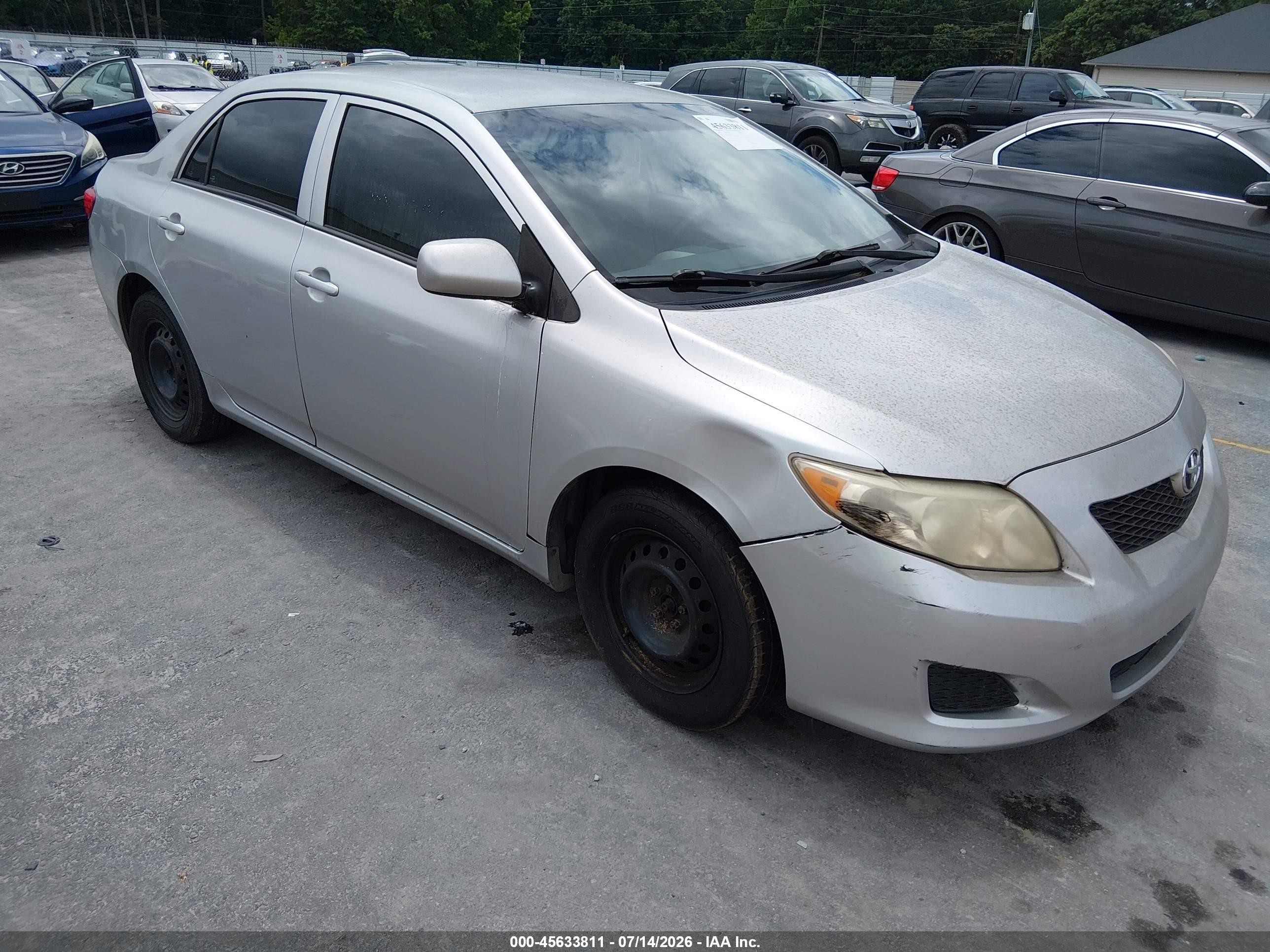 2010 Toyota Corolla Le Silver vin: 1NXBU4EE5AZ304651