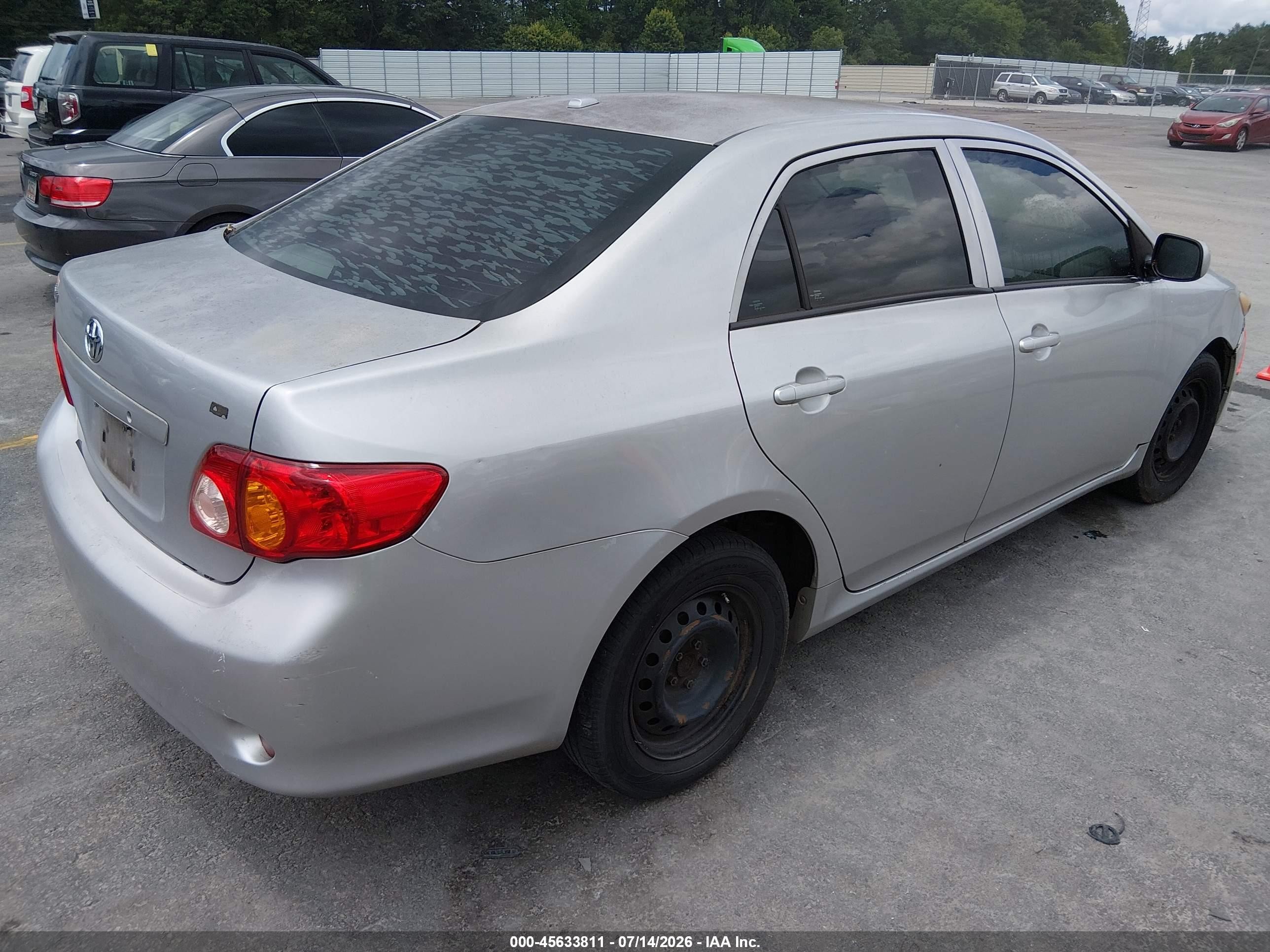 2010 Toyota Corolla Le Серебряный vin: 1NXBU4EE5AZ304651