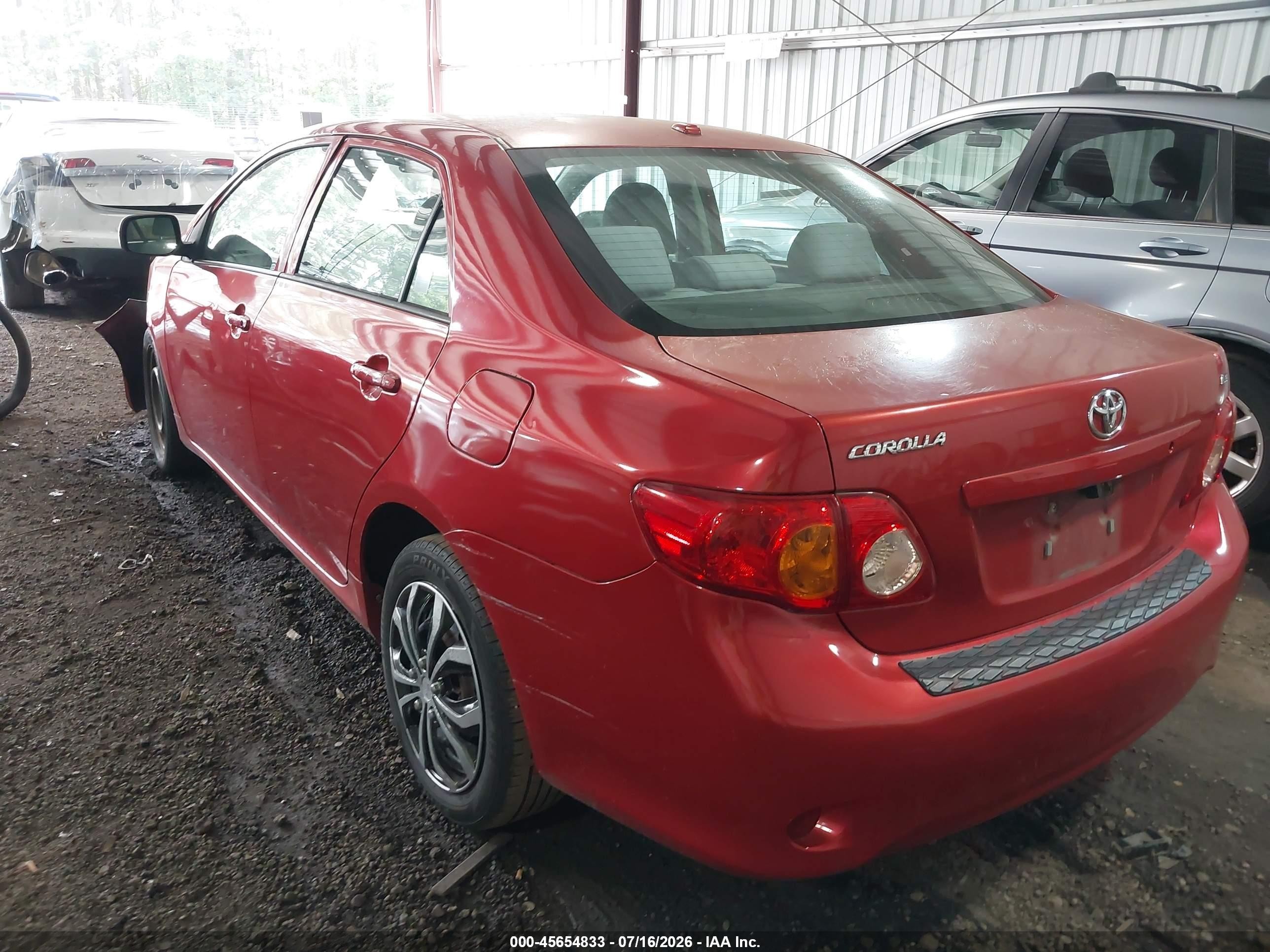 2010 Toyota Corolla Le Красный vin: 1NXBU4EE5AZ308313