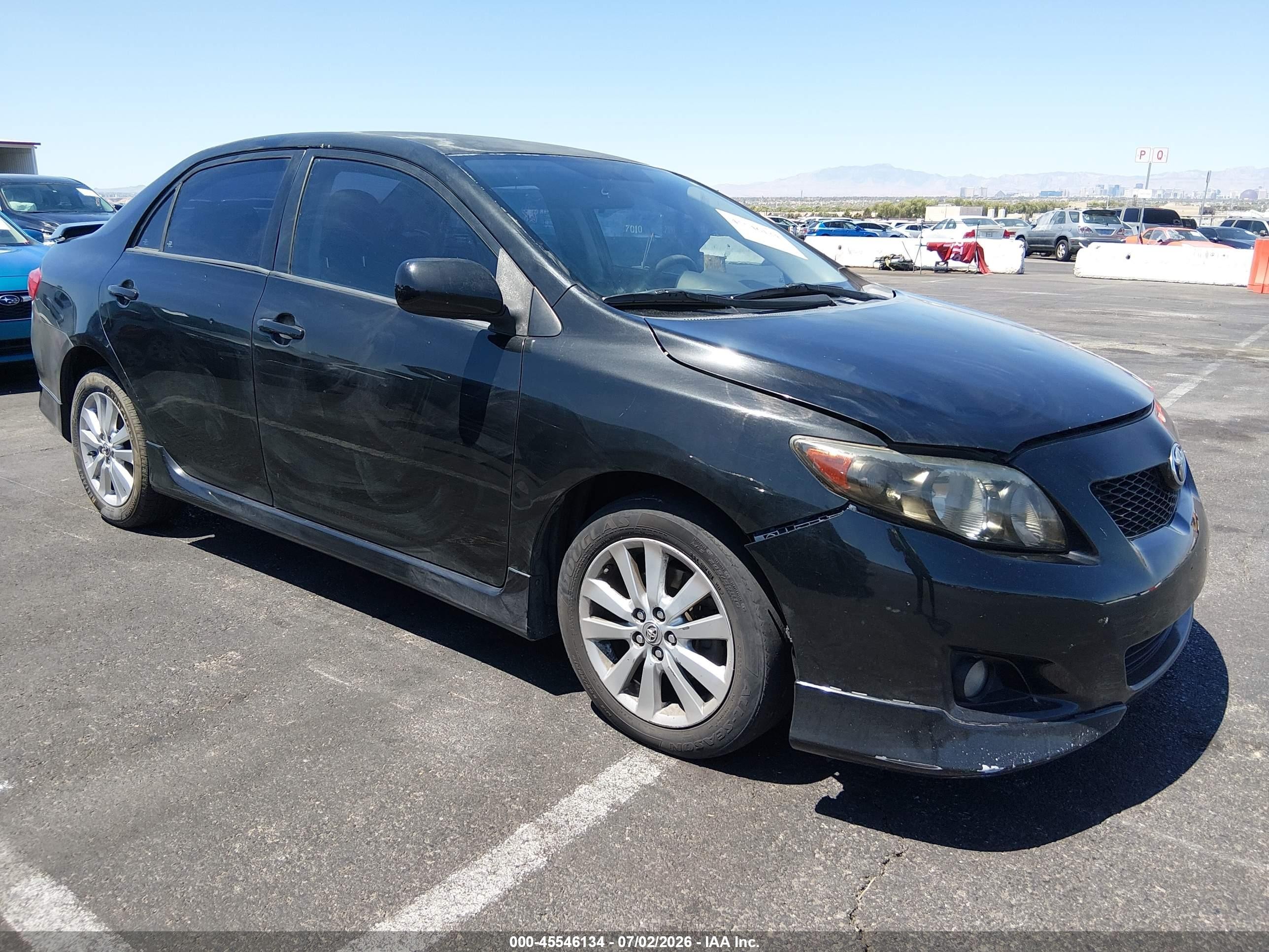 2010 Toyota Corolla S Black vin: 1NXBU4EE5AZ314158