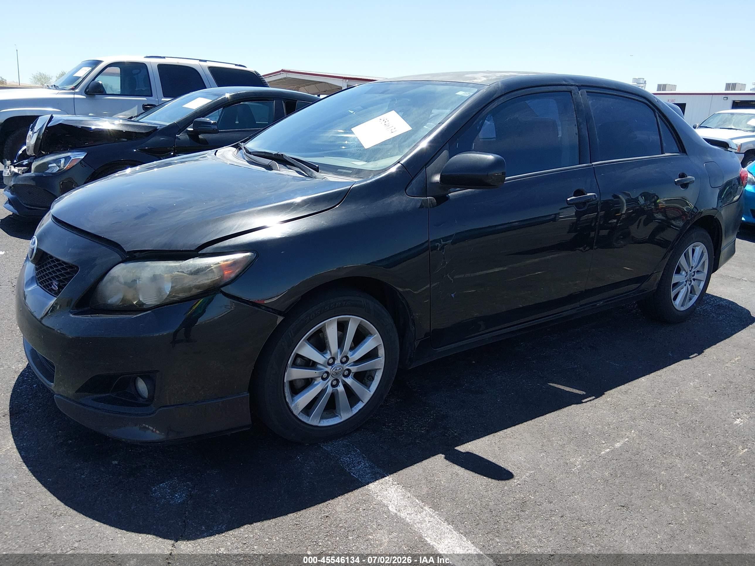 2010 Toyota Corolla S Черный vin: 1NXBU4EE5AZ314158