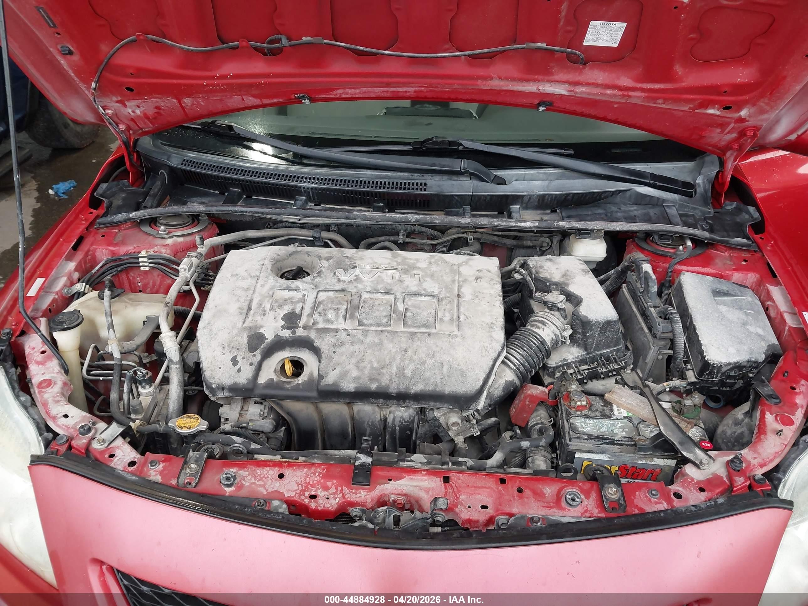 2010 Toyota Corolla Le Red vin: 1NXBU4EE5AZ315326