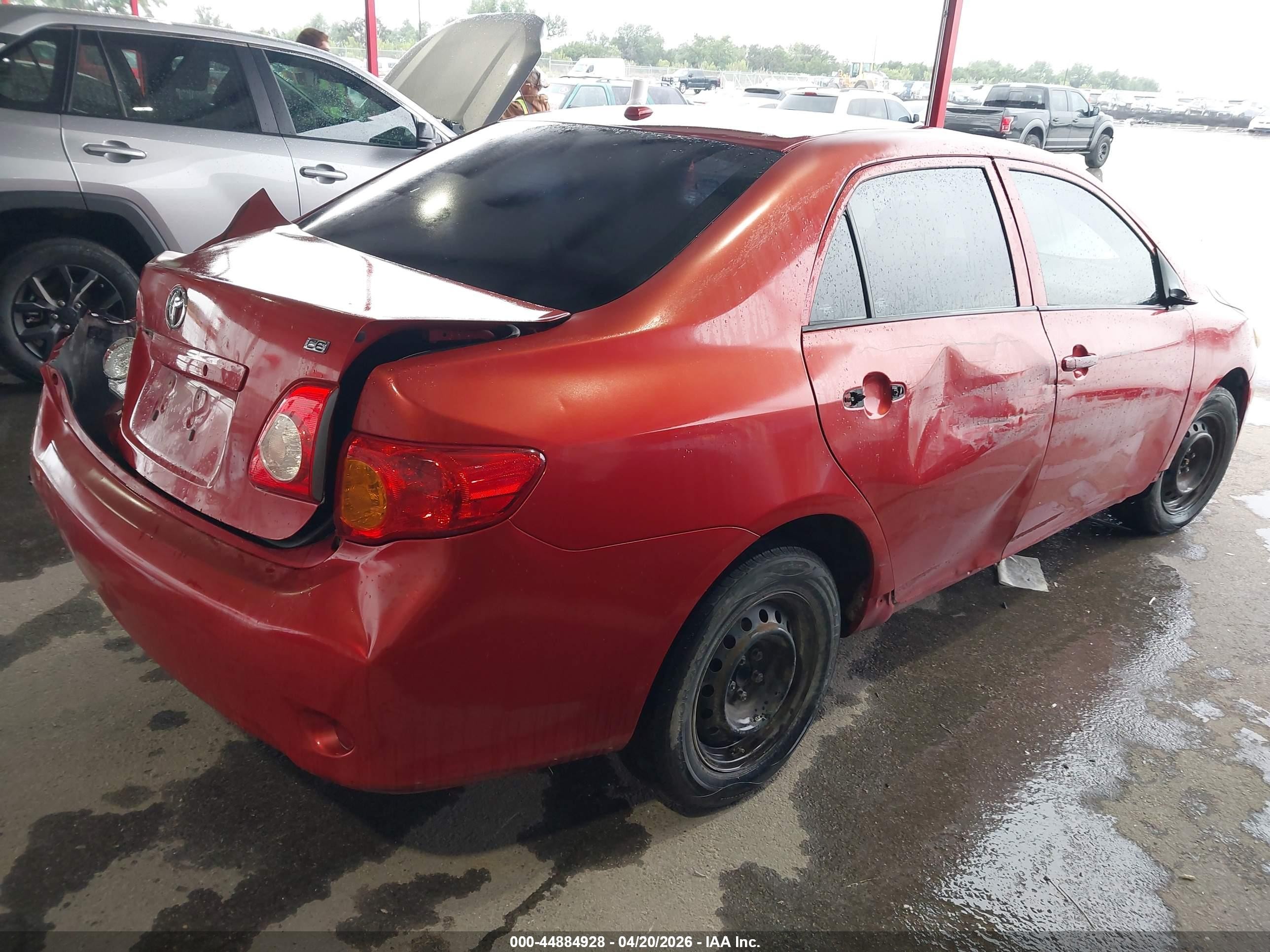 2010 Toyota Corolla Le Red vin: 1NXBU4EE5AZ315326