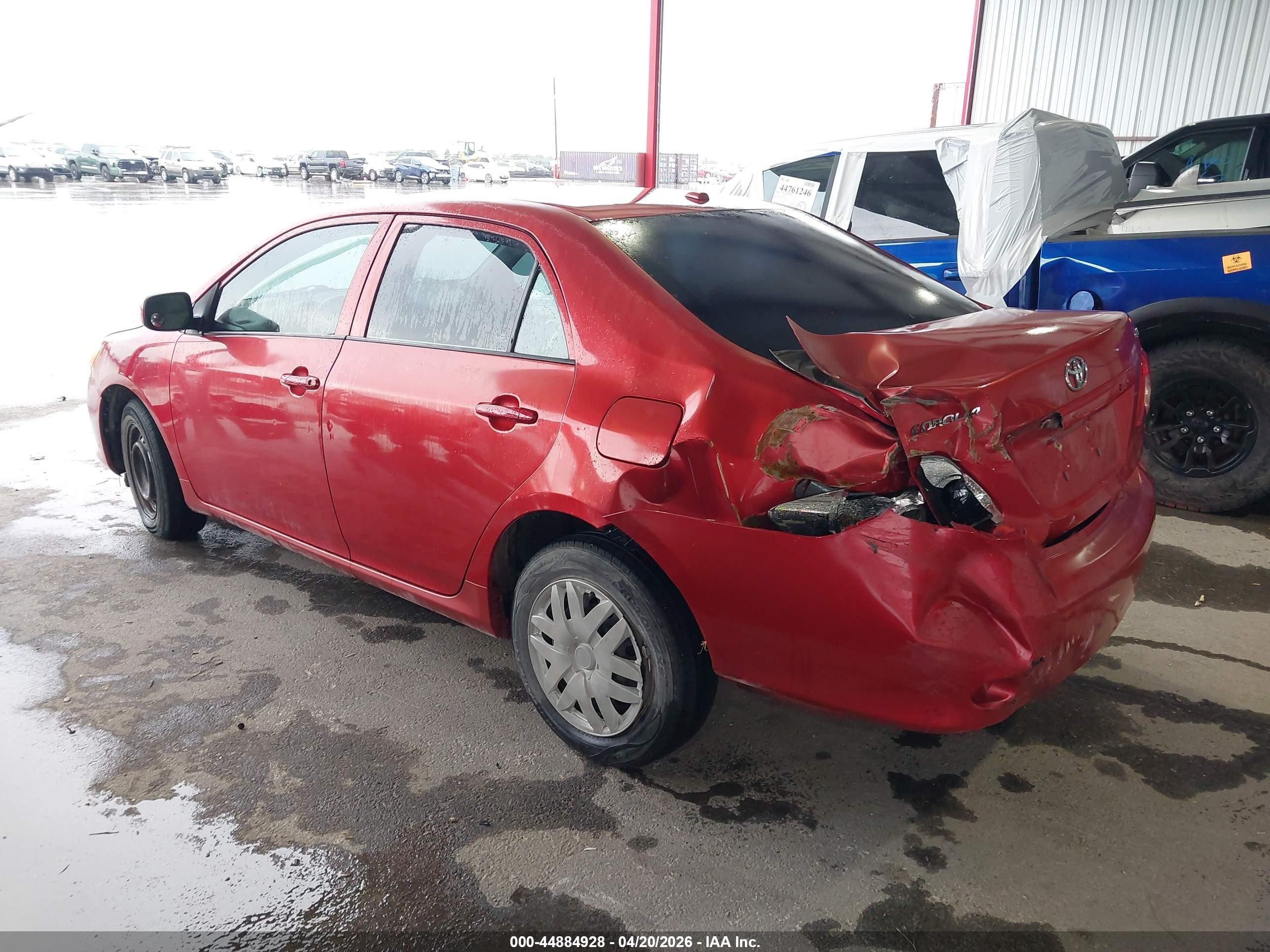 2010 Toyota Corolla Le Red vin: 1NXBU4EE5AZ315326