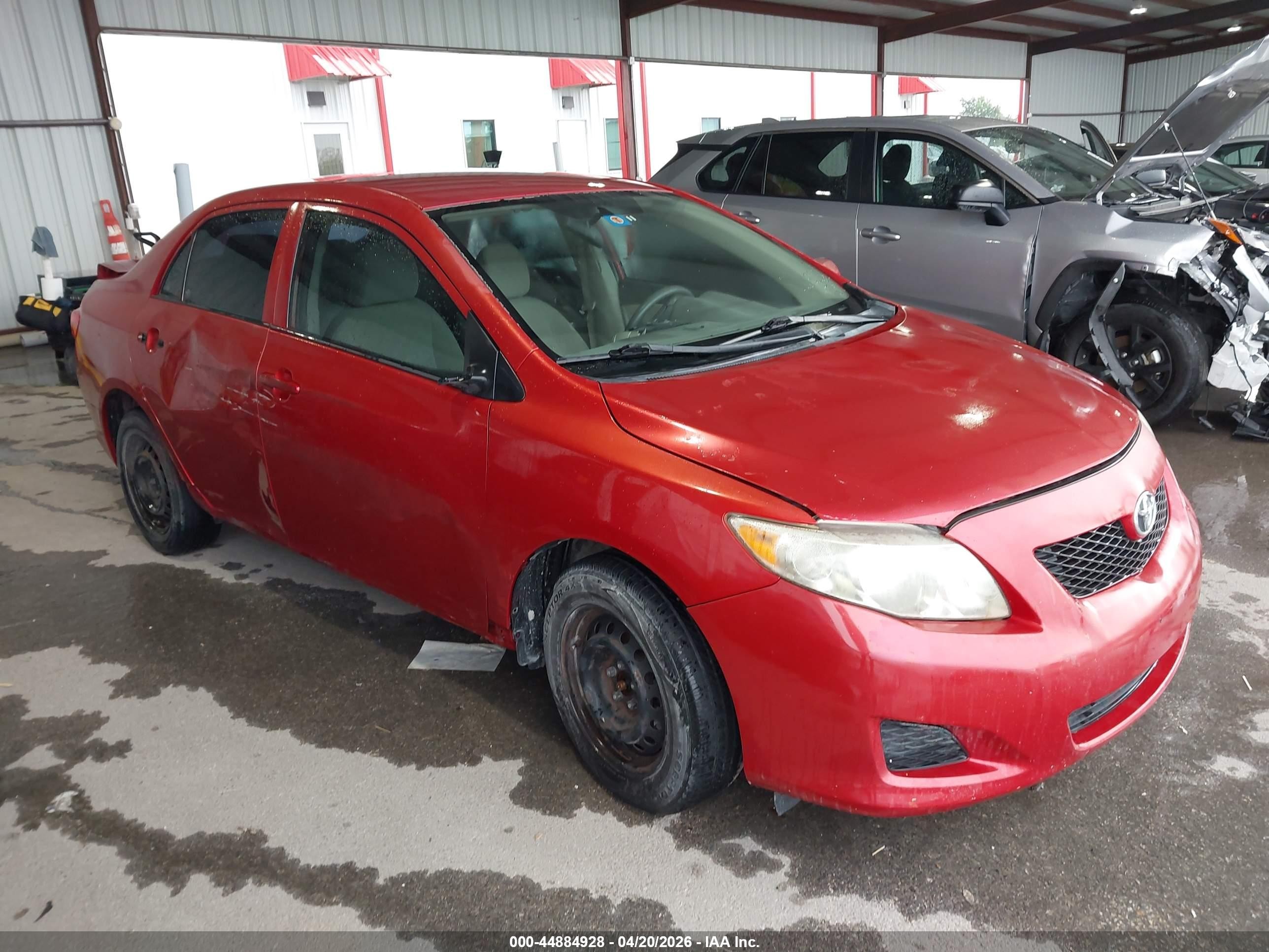 2010 Toyota Corolla Le Red vin: 1NXBU4EE5AZ315326
