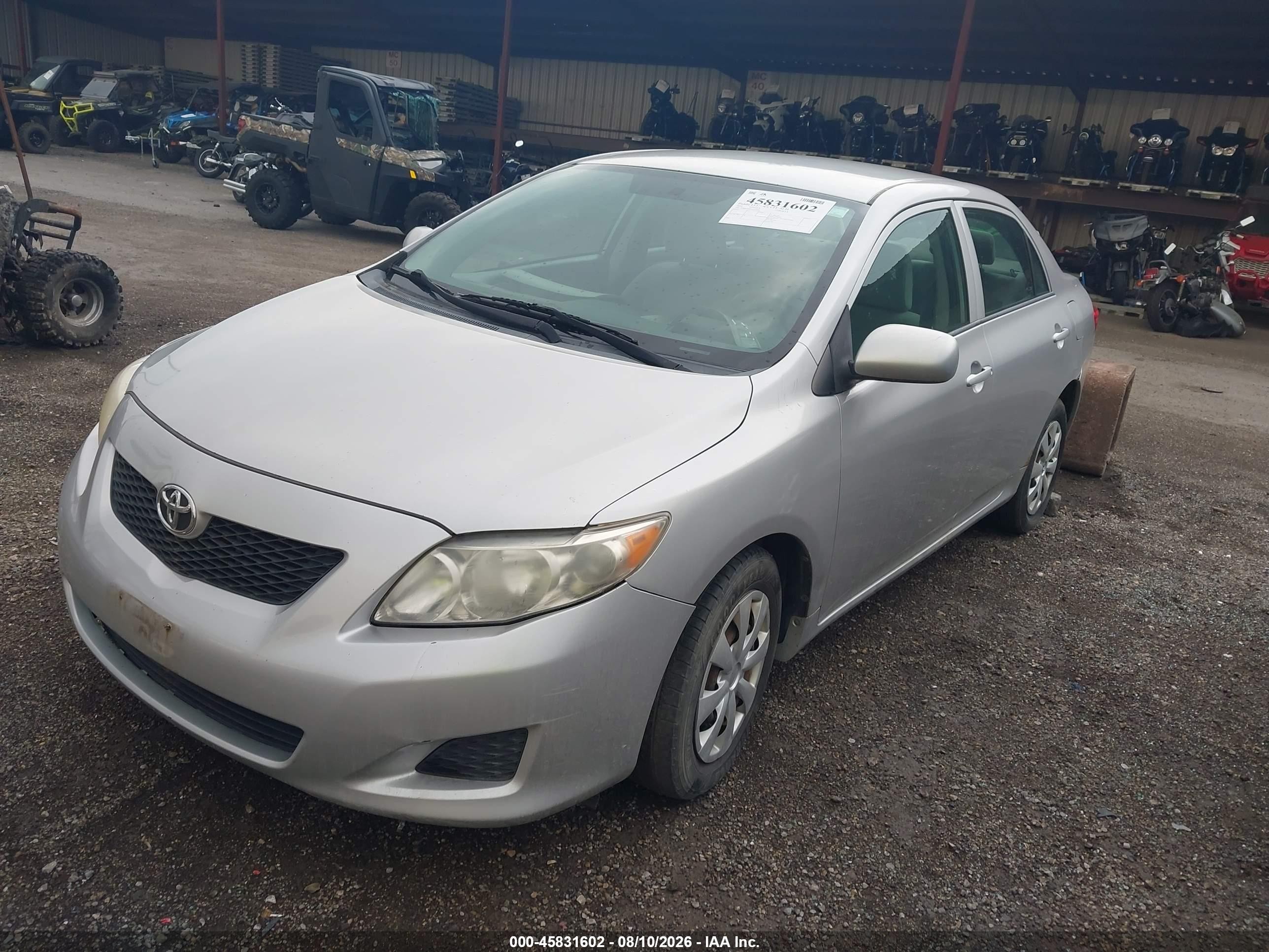 2010 Toyota Corolla Le Silver vin: 1NXBU4EE5AZ316668