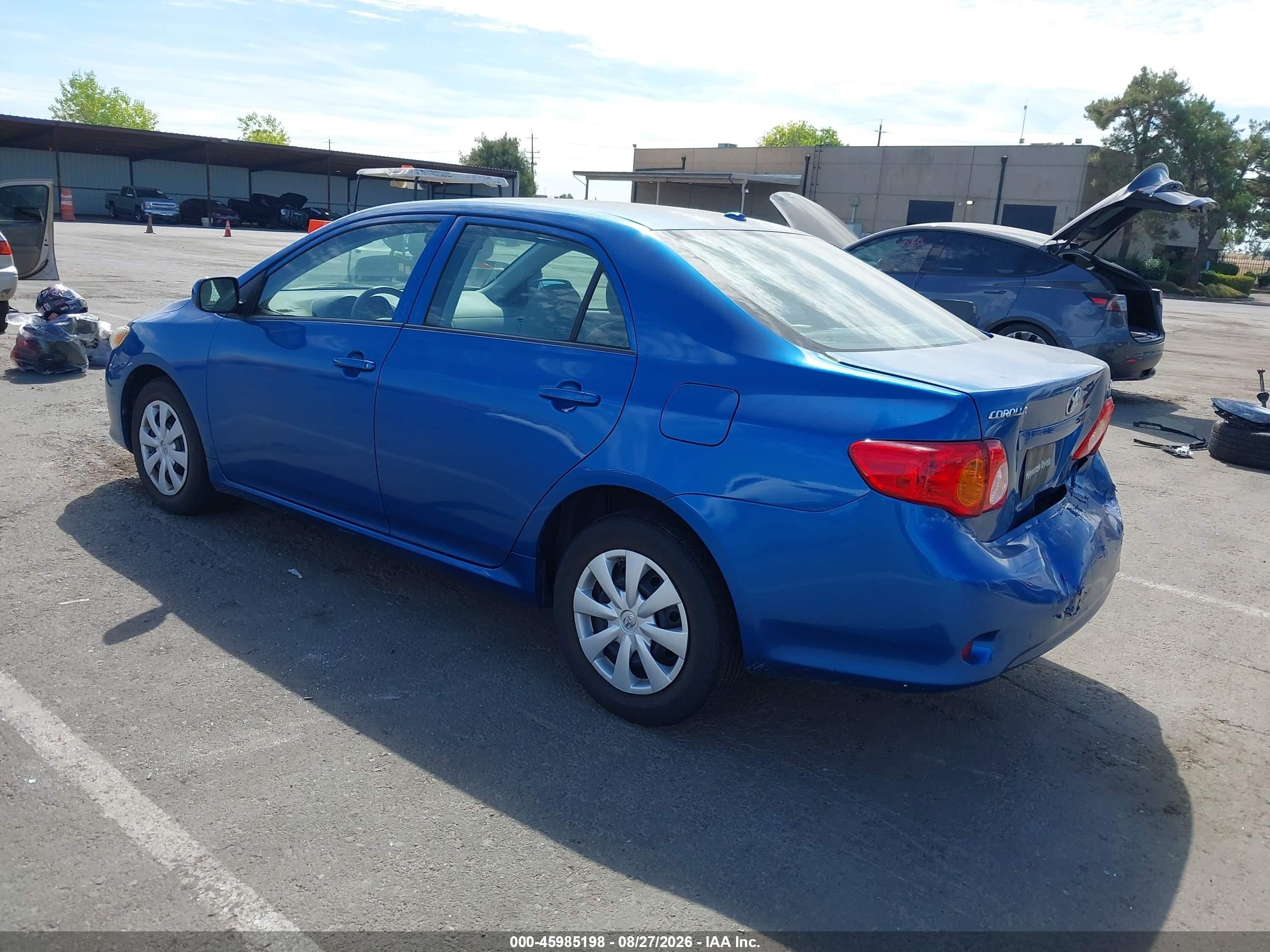 2010 Toyota Corolla Le Blue vin: 1NXBU4EE5AZ322812