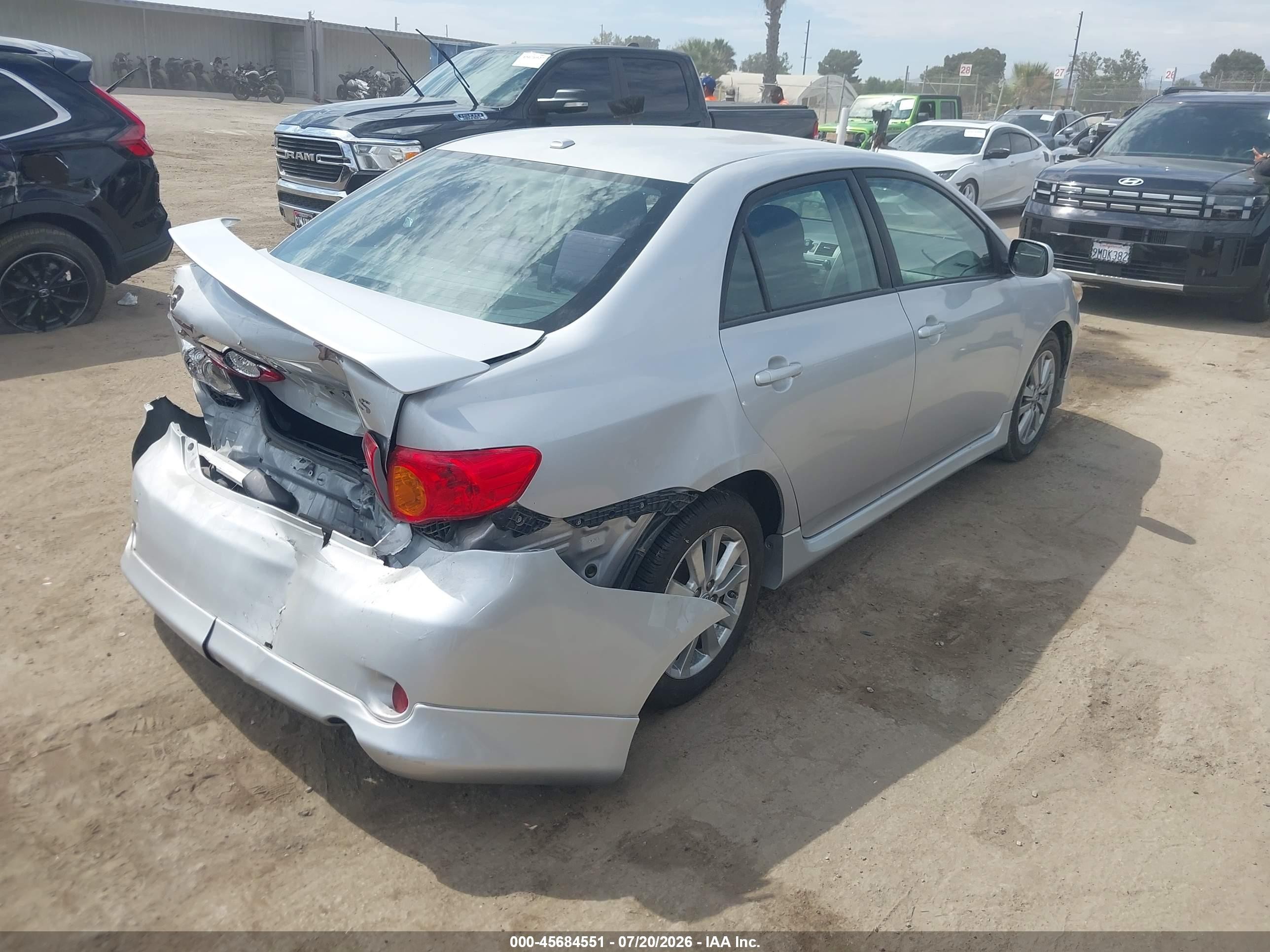 2010 Toyota Corolla S Silver vin: 1NXBU4EE5AZ323877