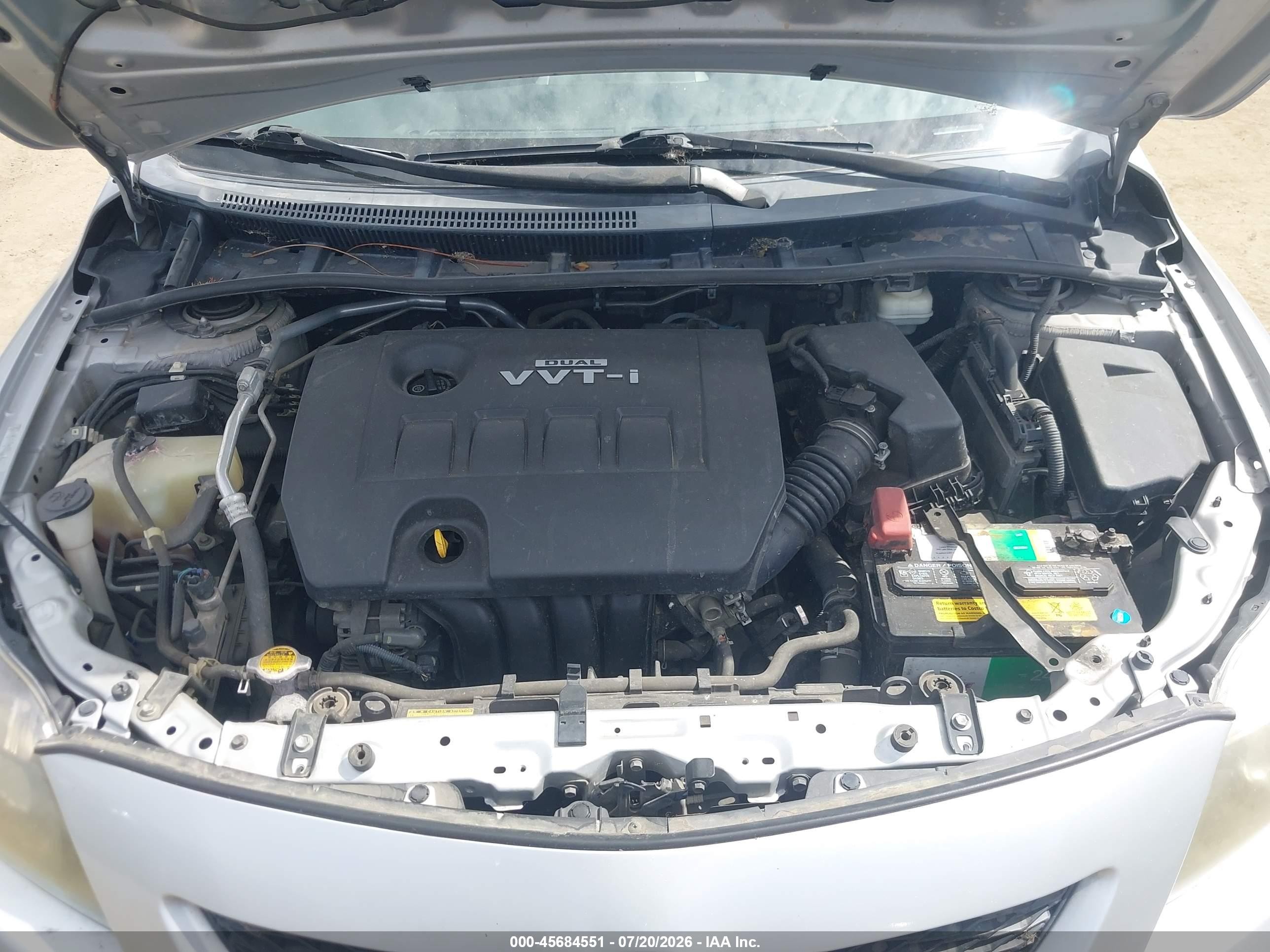 2010 Toyota Corolla S Silver vin: 1NXBU4EE5AZ323877
