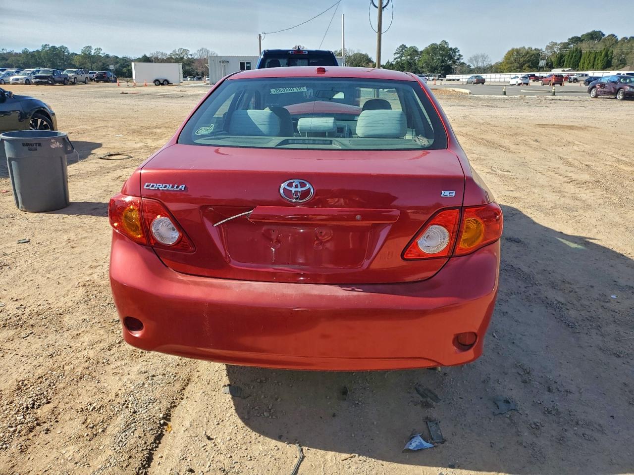 2010 Toyota Corolla Base Red vin: 1NXBU4EE5AZ330604