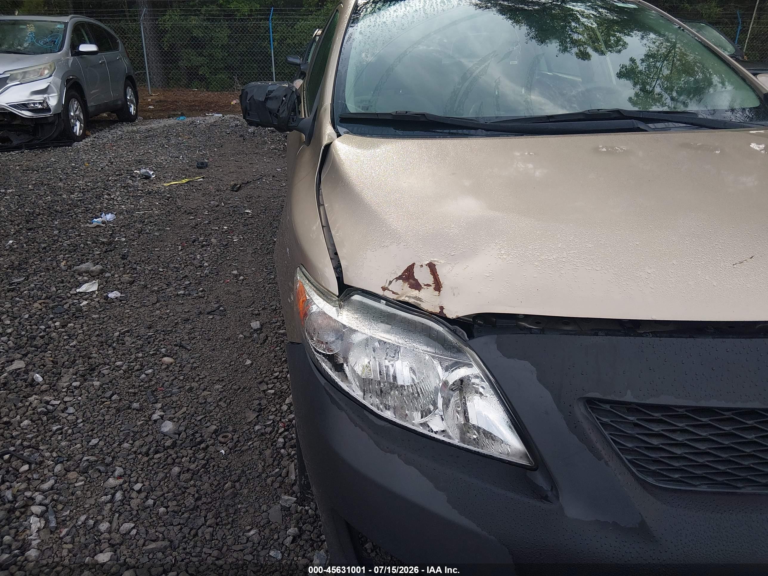2010 Toyota Corolla Le Gold vin: 1NXBU4EE5AZ336077