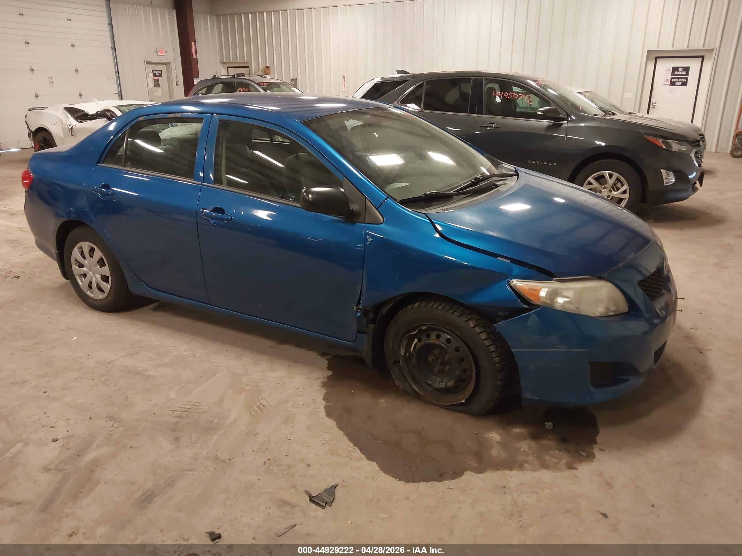 2010 Toyota Corolla   Blue vin: 1NXBU4EE5AZ336693