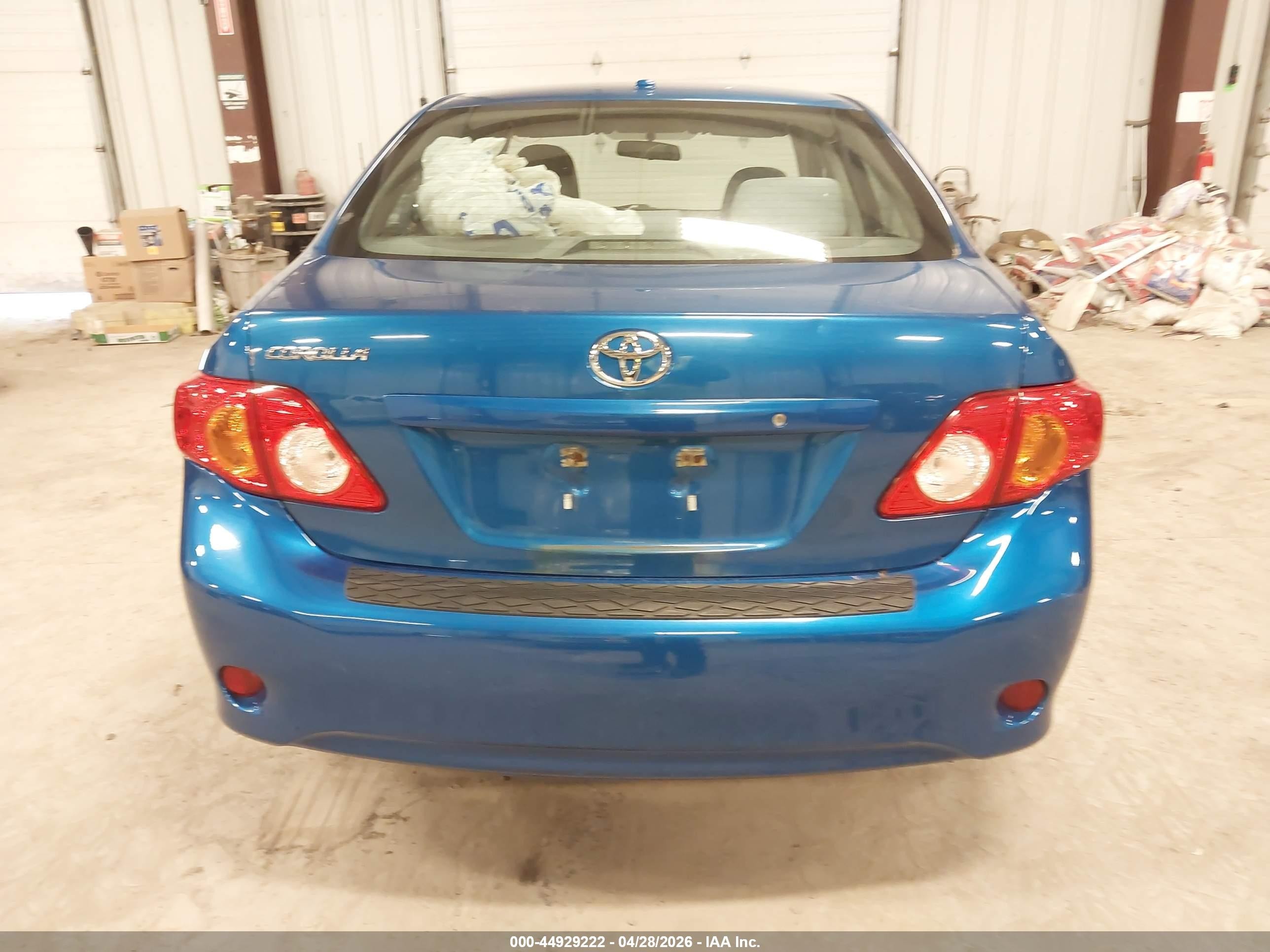 2010 Toyota Corolla   Blue vin: 1NXBU4EE5AZ336693