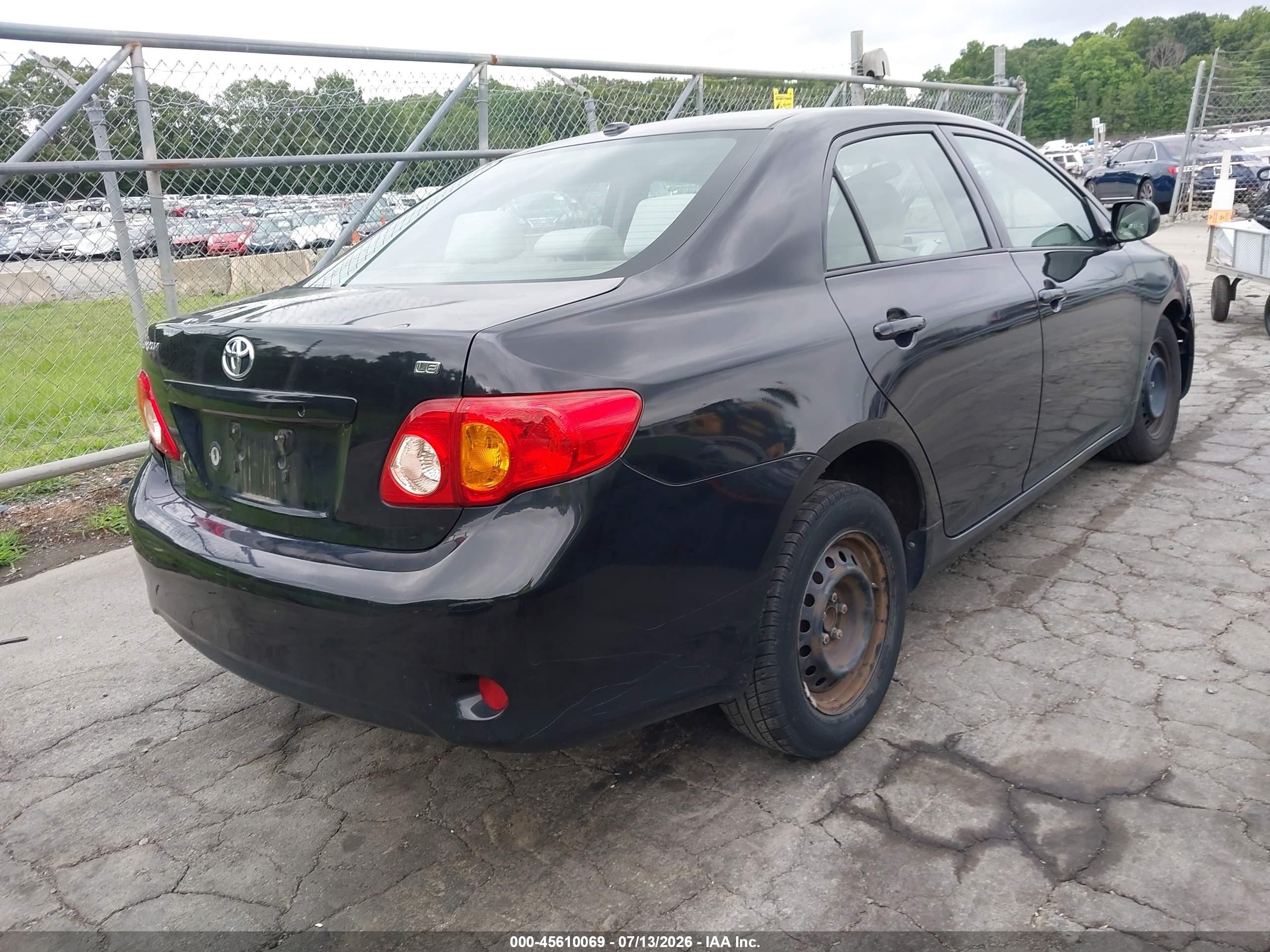 2010 Toyota Corolla Le Черный vin: 1NXBU4EE5AZ354210