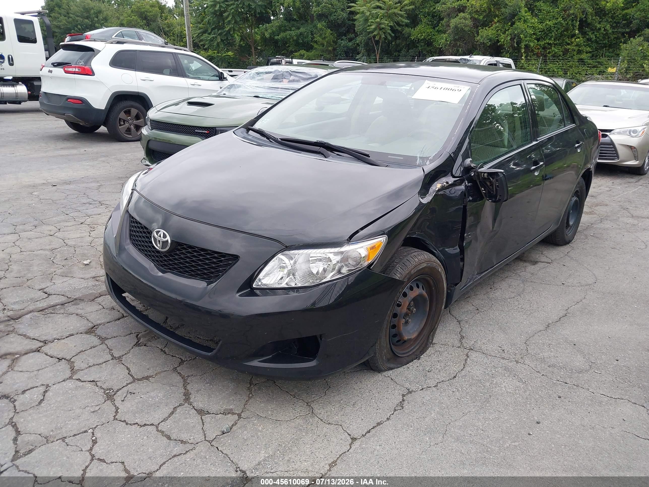 2010 Toyota Corolla Le Черный vin: 1NXBU4EE5AZ354210