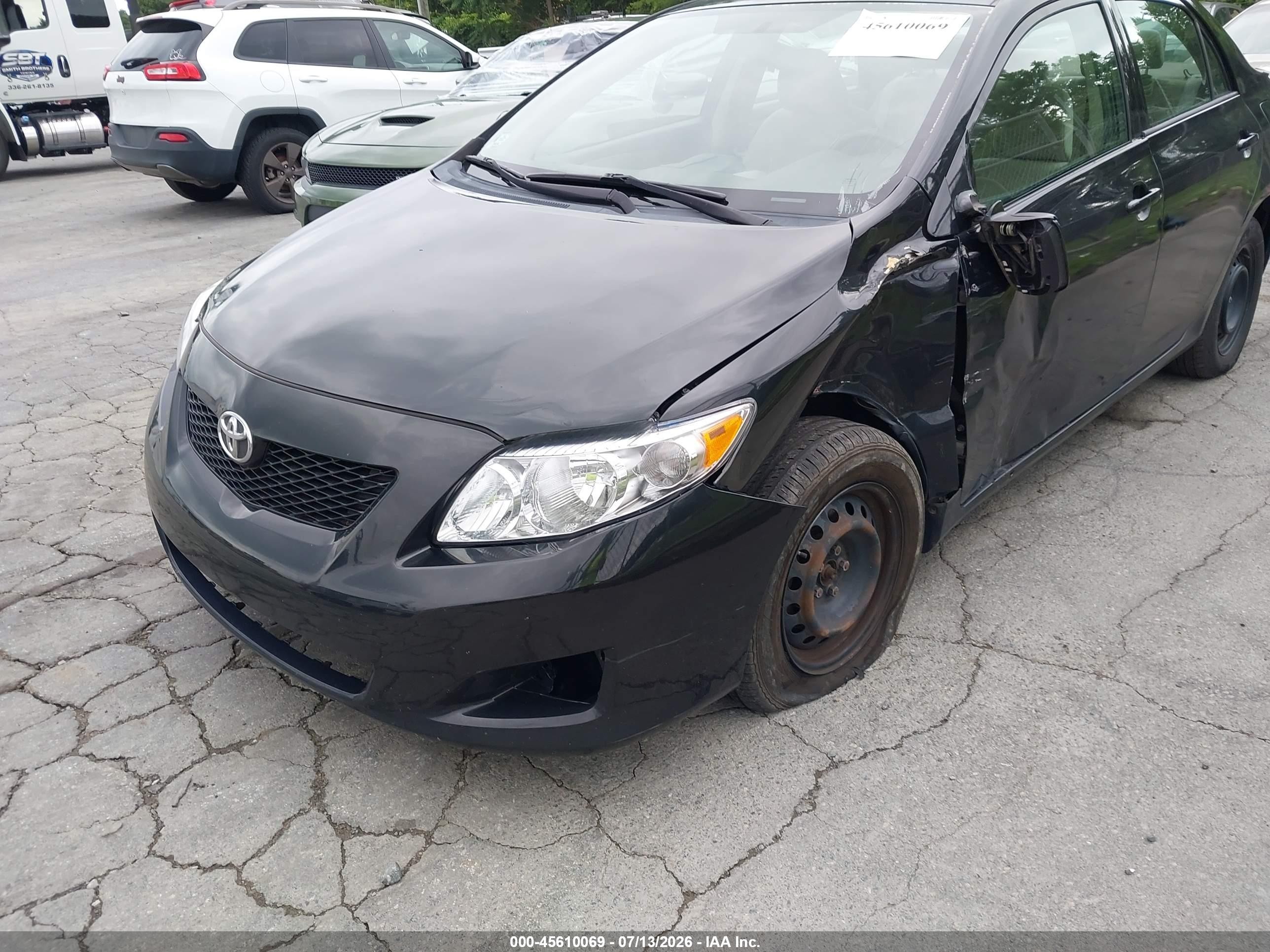 2010 Toyota Corolla Le Черный vin: 1NXBU4EE5AZ354210
