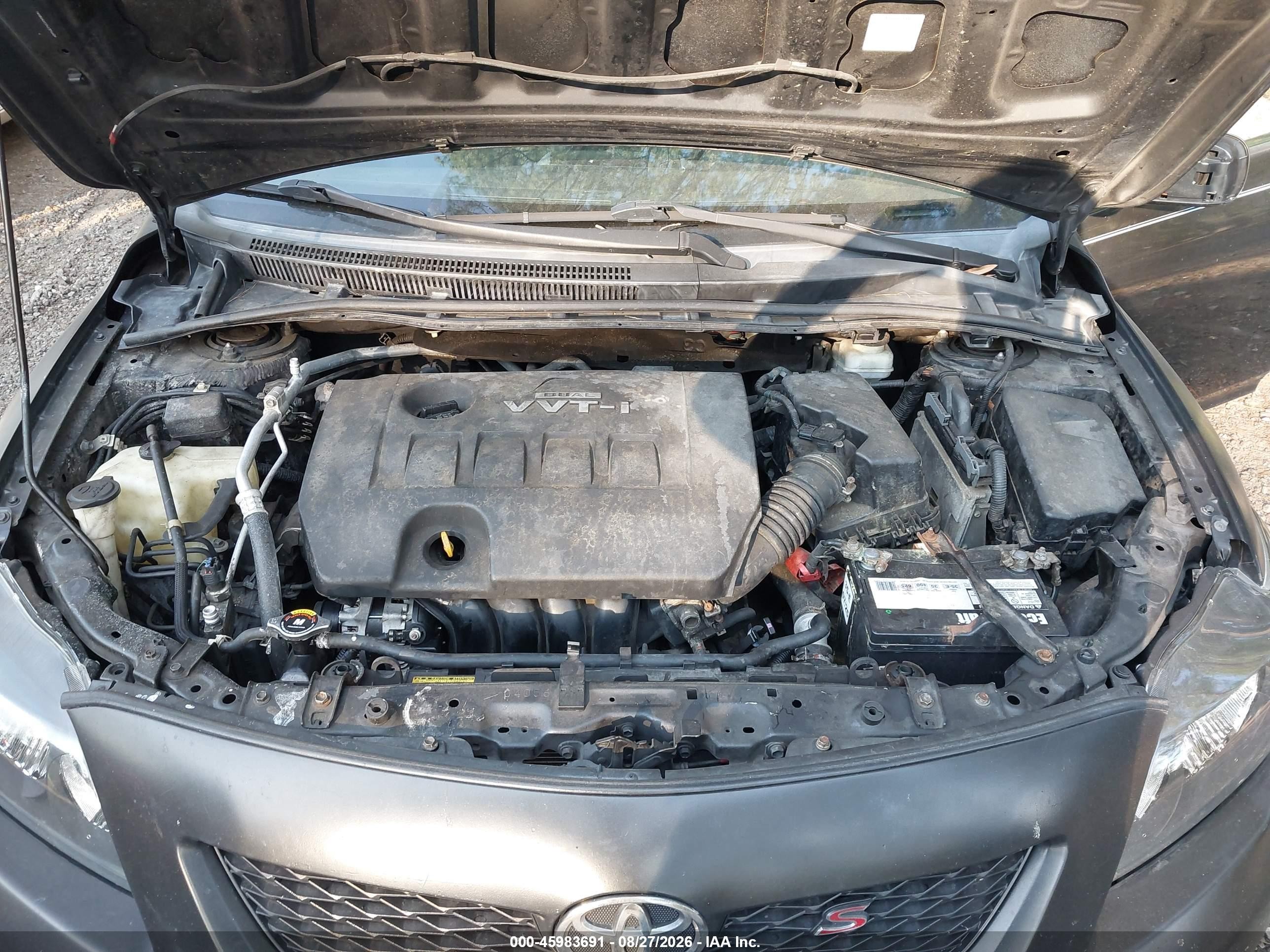 2010 Toyota Corolla S Черный vin: 1NXBU4EE5AZ354689