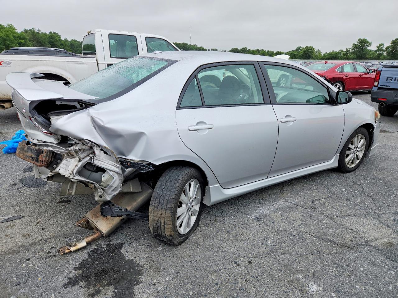 2010 Toyota Corolla S Silver vin: 1NXBU4EE5AZ375509