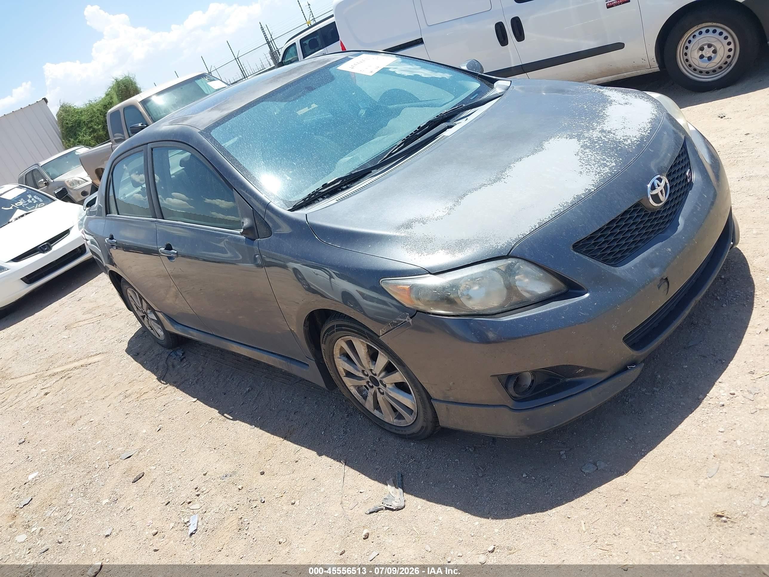 2010 Toyota Corolla S Gray vin: 1NXBU4EE6AZ195455