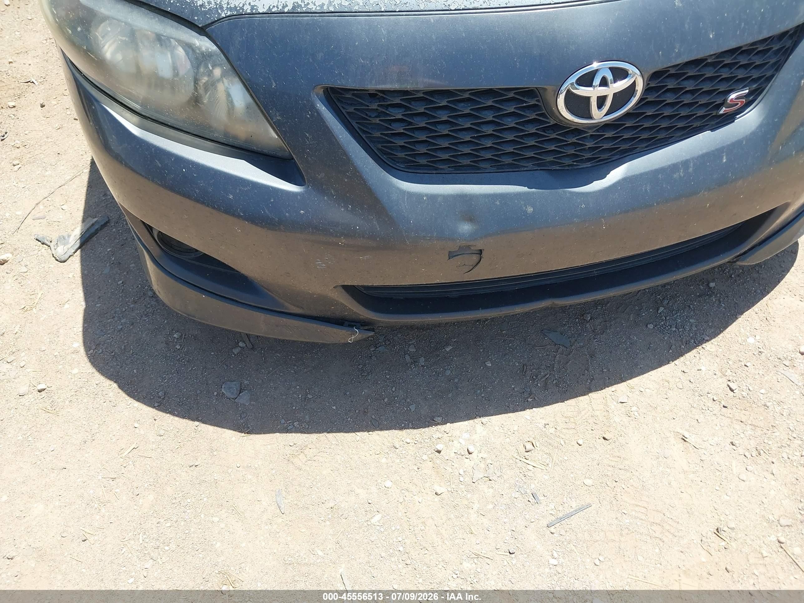 2010 Toyota Corolla S Gray vin: 1NXBU4EE6AZ195455