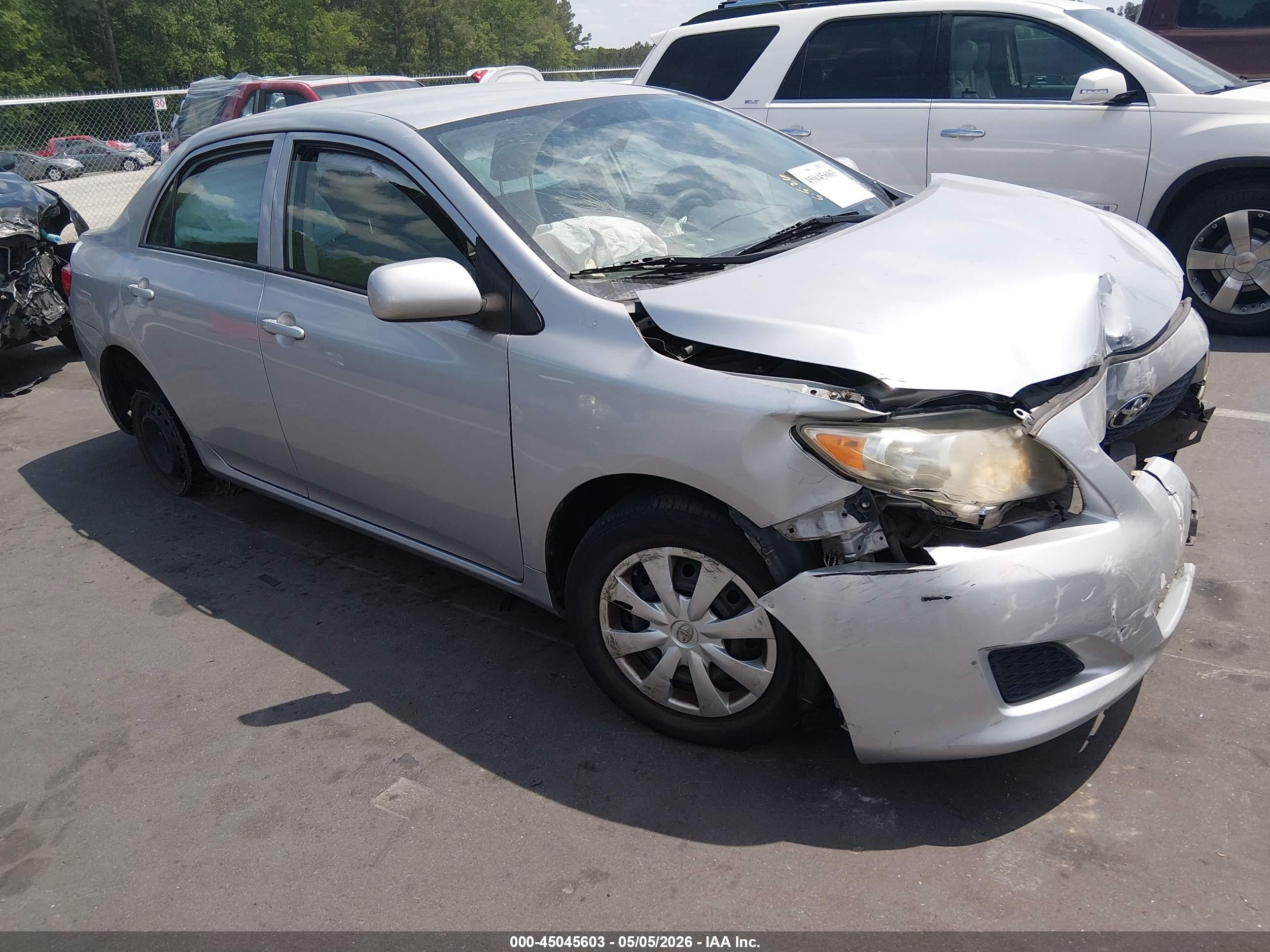 2010 Toyota Corolla Le Серебряный vin: 1NXBU4EE6AZ207944