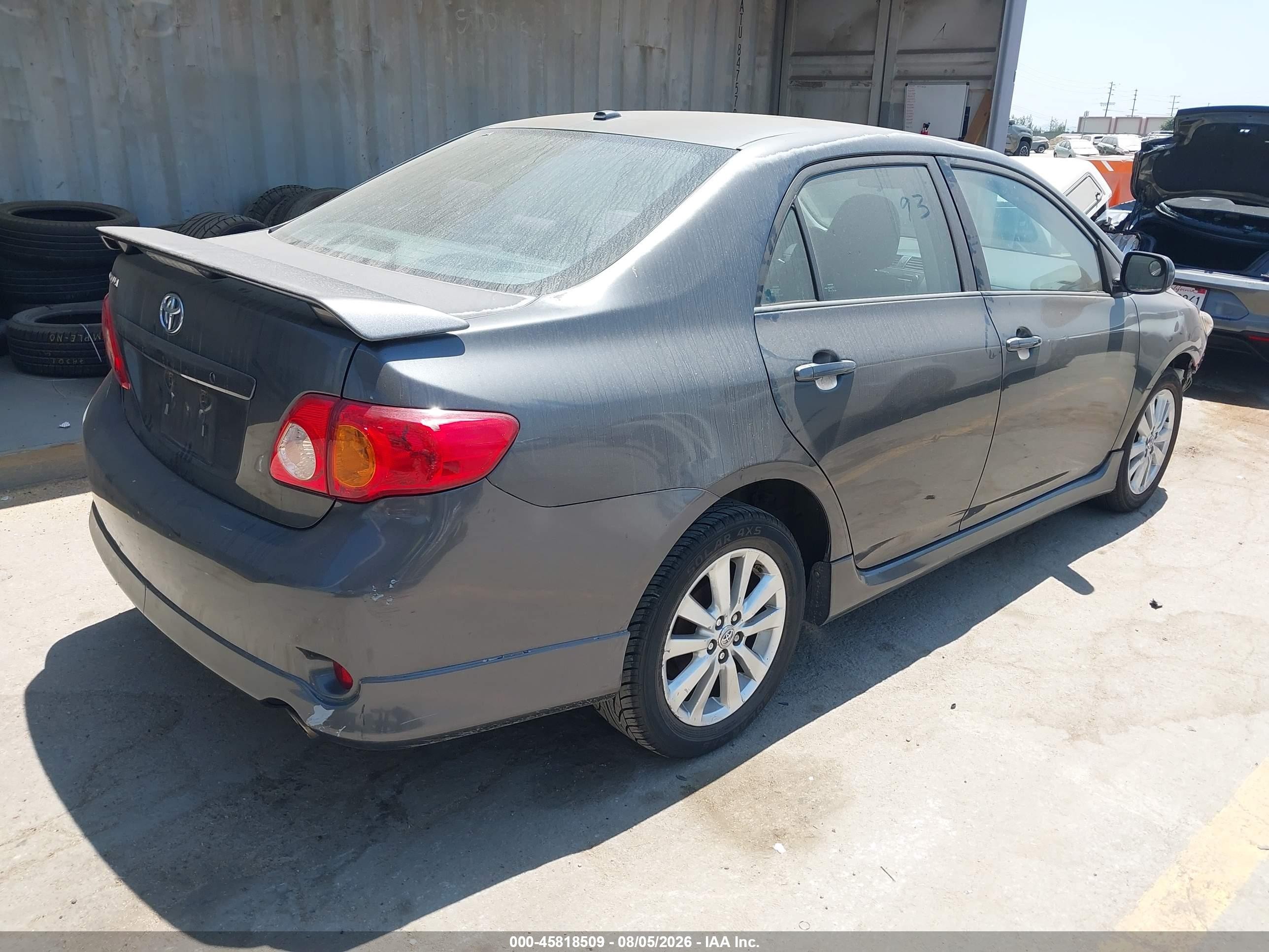 2010 Toyota Corolla S Gray vin: 1NXBU4EE6AZ211315