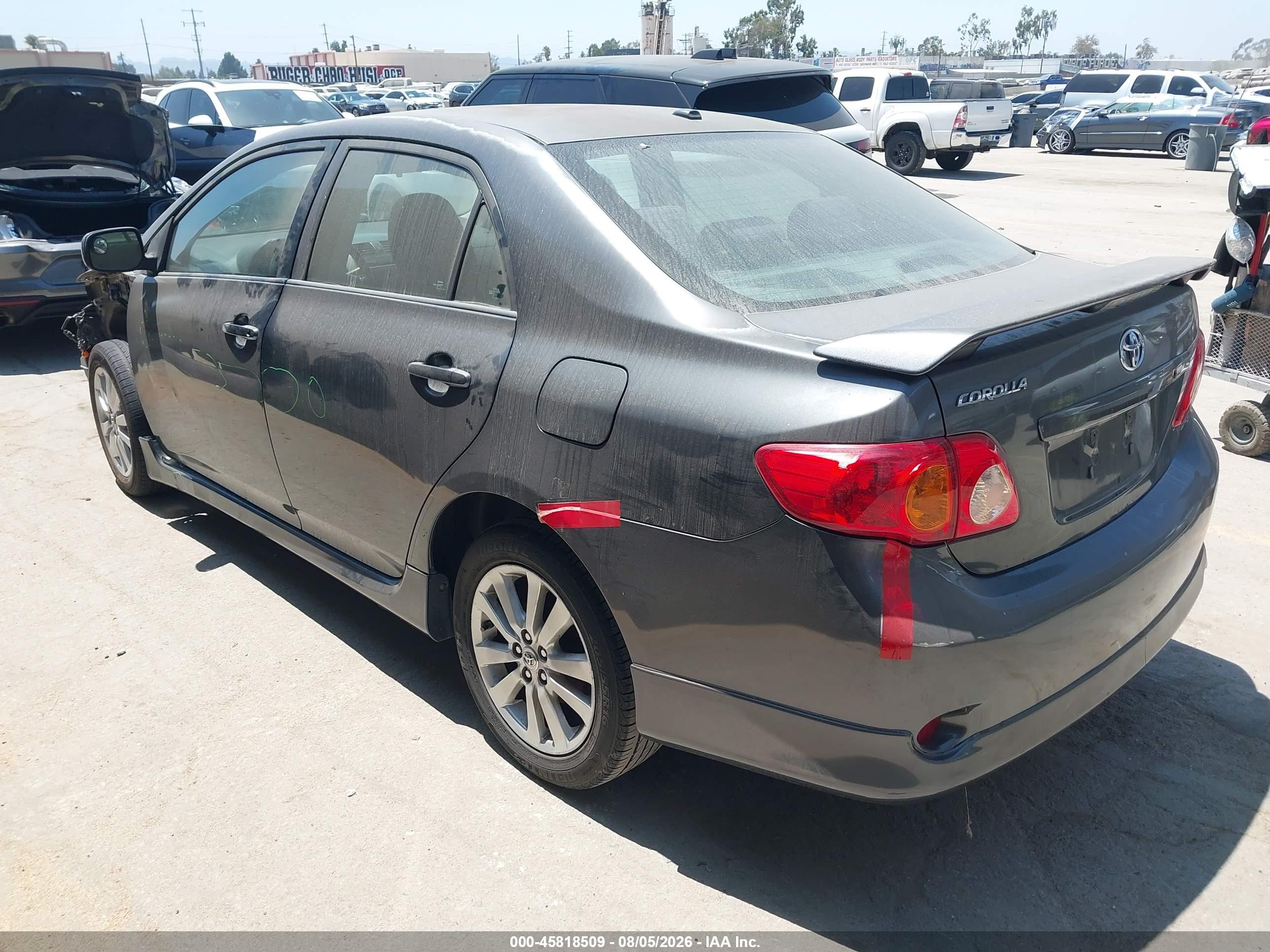 2010 Toyota Corolla S Gray vin: 1NXBU4EE6AZ211315