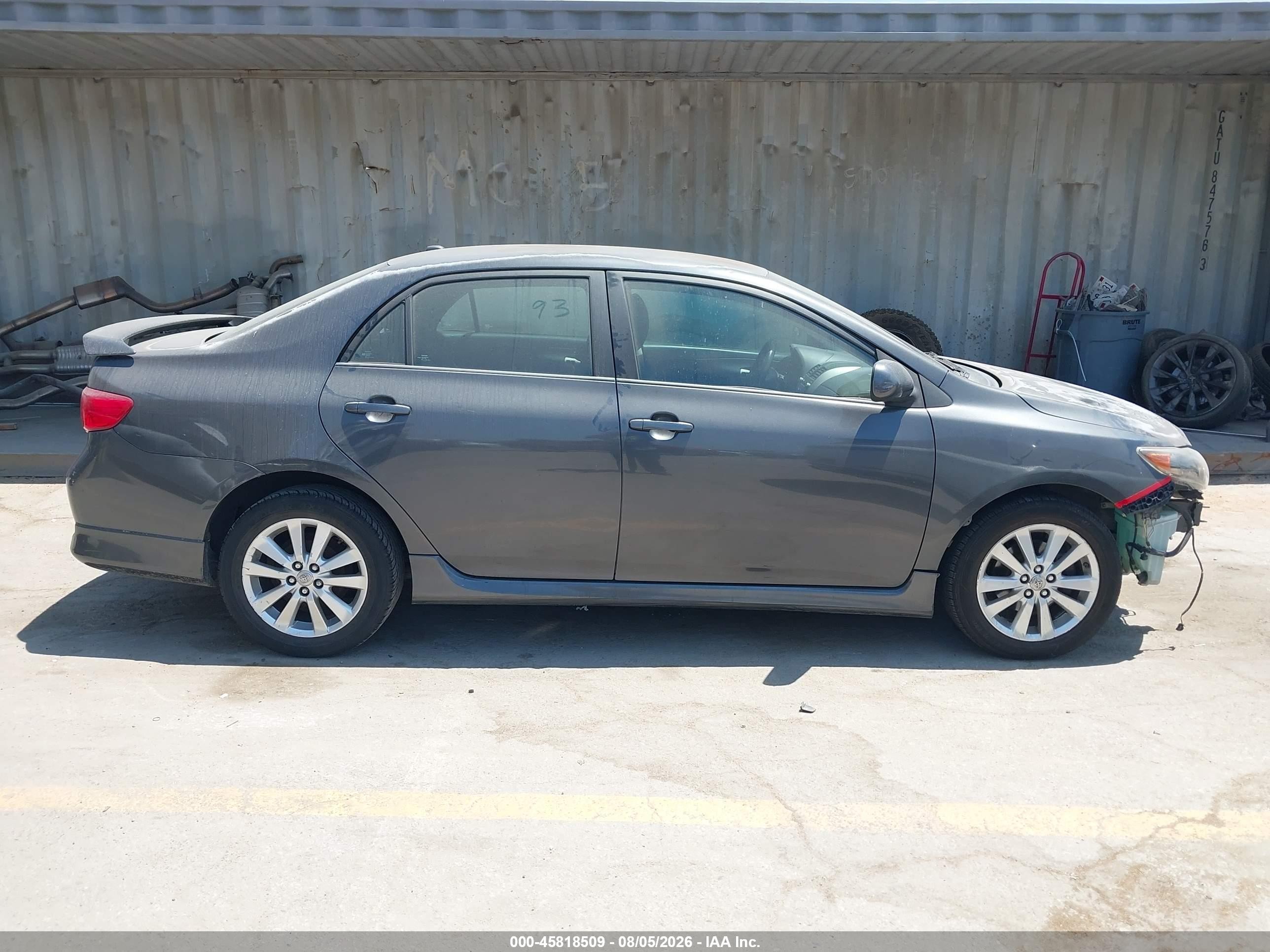 2010 Toyota Corolla S Gray vin: 1NXBU4EE6AZ211315