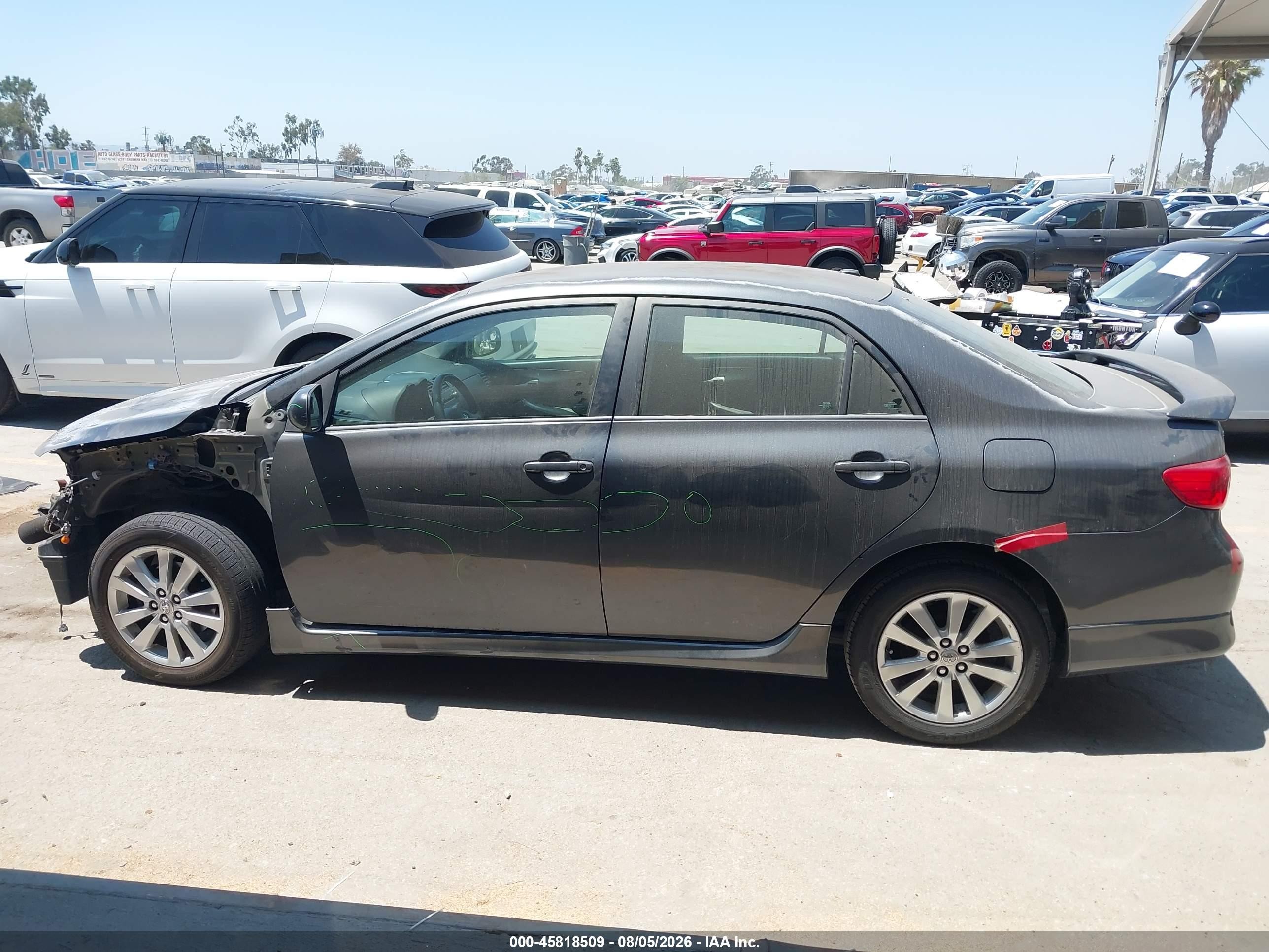 2010 Toyota Corolla S Gray vin: 1NXBU4EE6AZ211315
