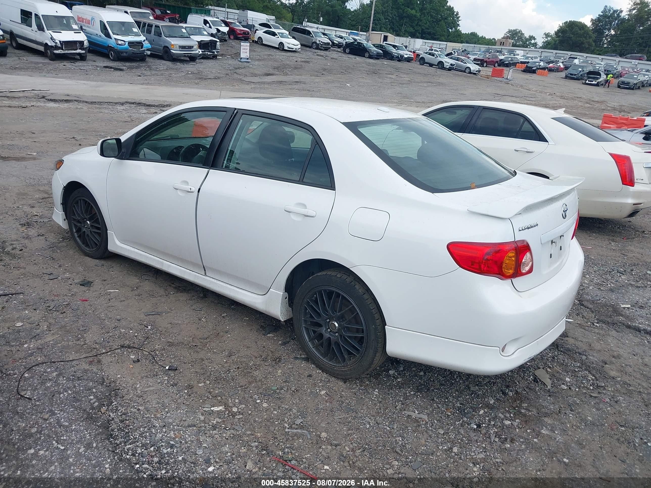 2010 Toyota Corolla S White vin: 1NXBU4EE6AZ216627