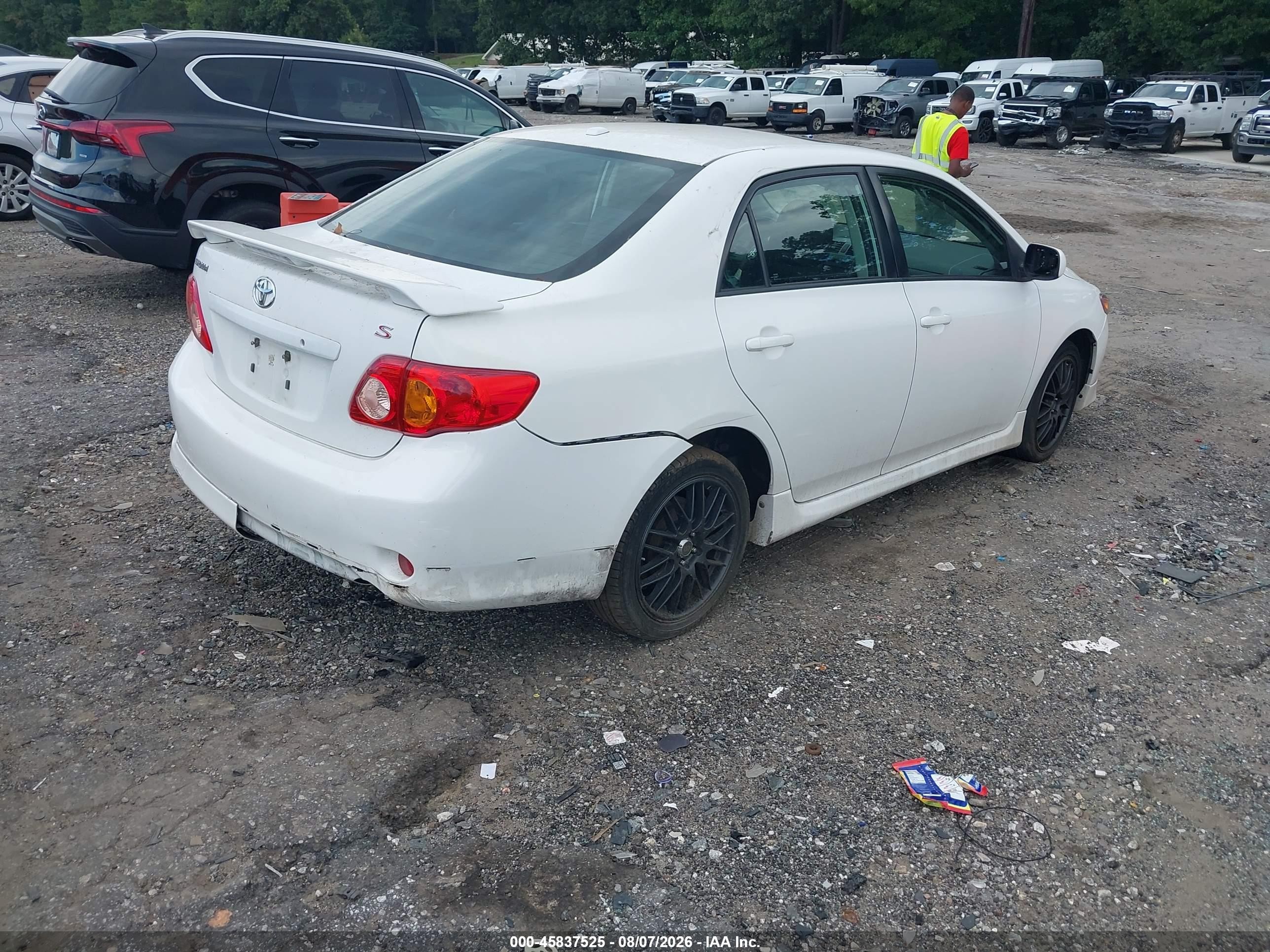 2010 Toyota Corolla S White vin: 1NXBU4EE6AZ216627