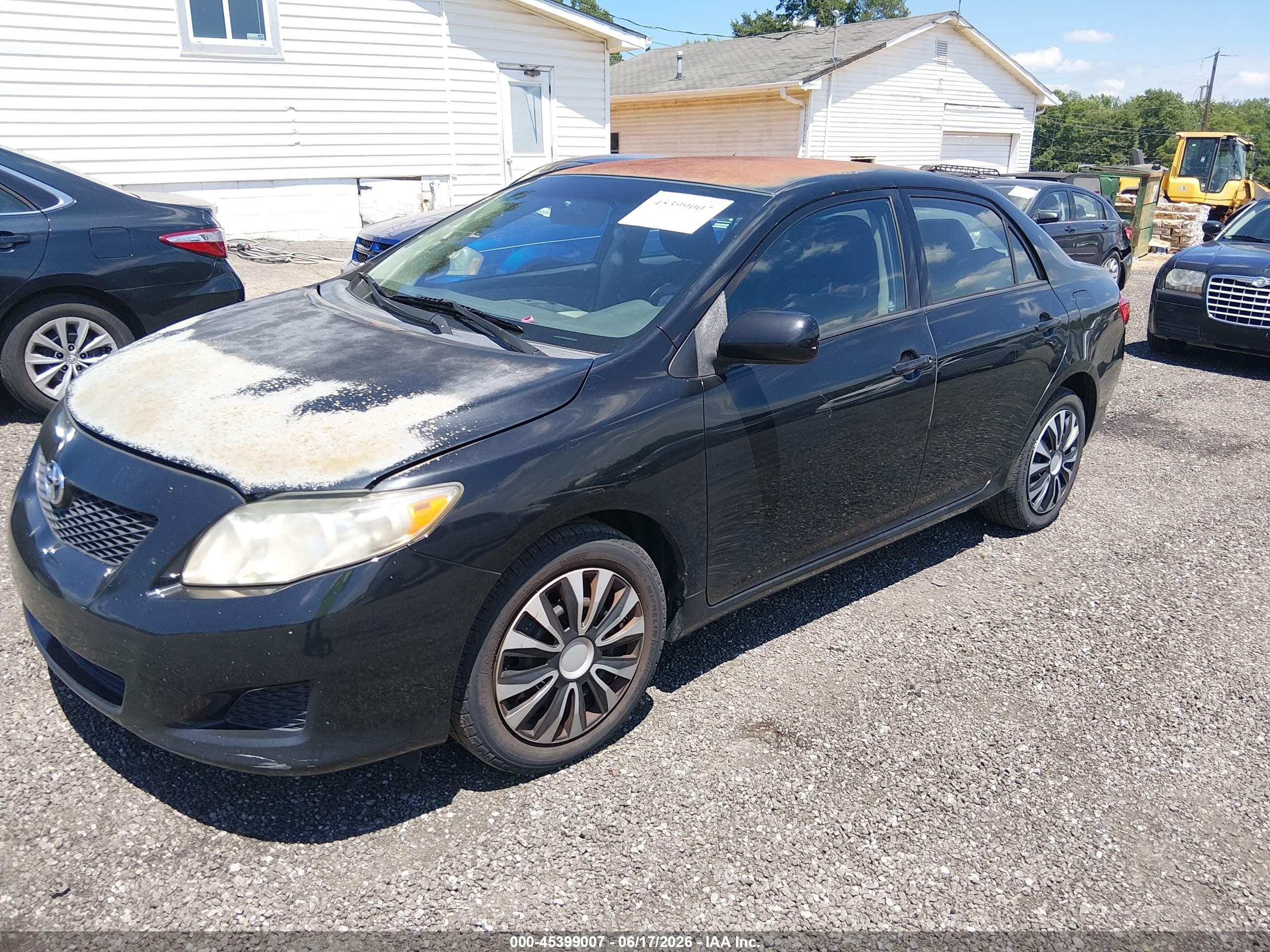 2010 Toyota Corolla Xle Black vin: 1NXBU4EE6AZ235744