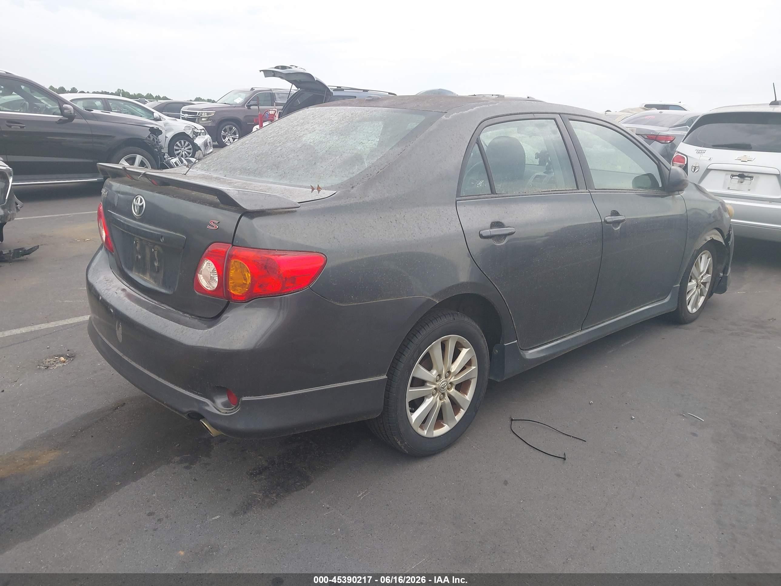 2010 Toyota Corolla S Gray vin: 1NXBU4EE6AZ238403