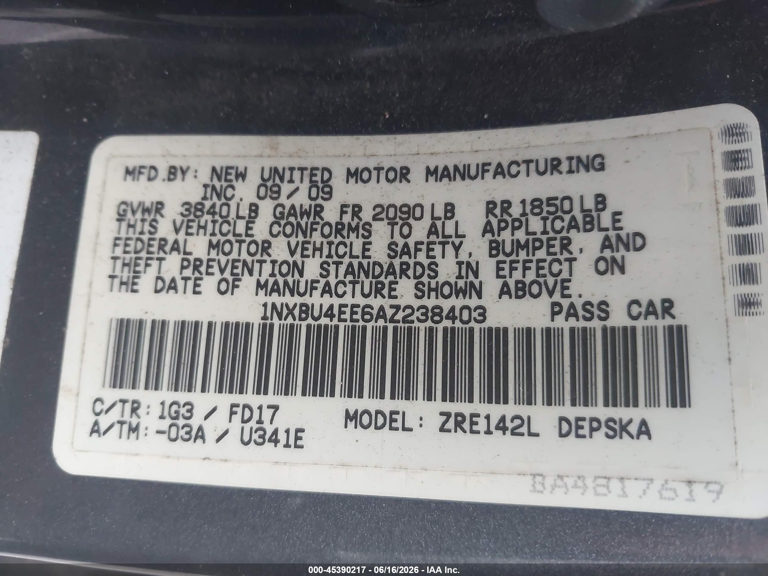 2010 Toyota Corolla S Gray vin: 1NXBU4EE6AZ238403