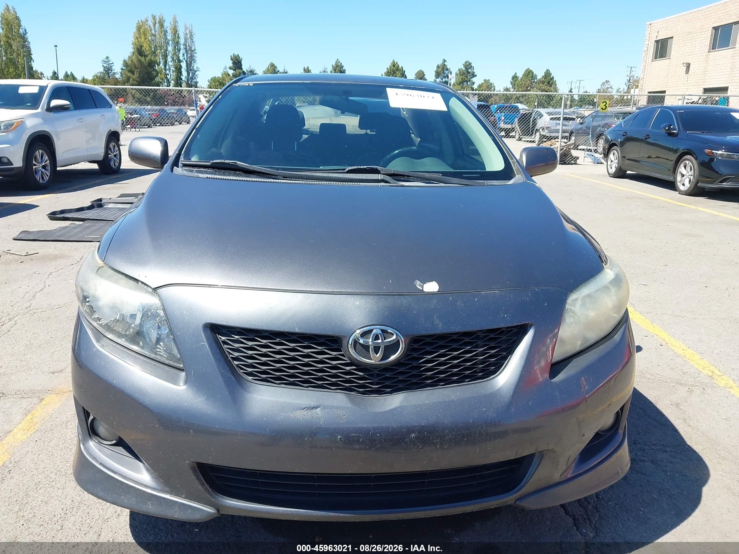 2010 Toyota Corolla S Серый vin: 1NXBU4EE6AZ248218