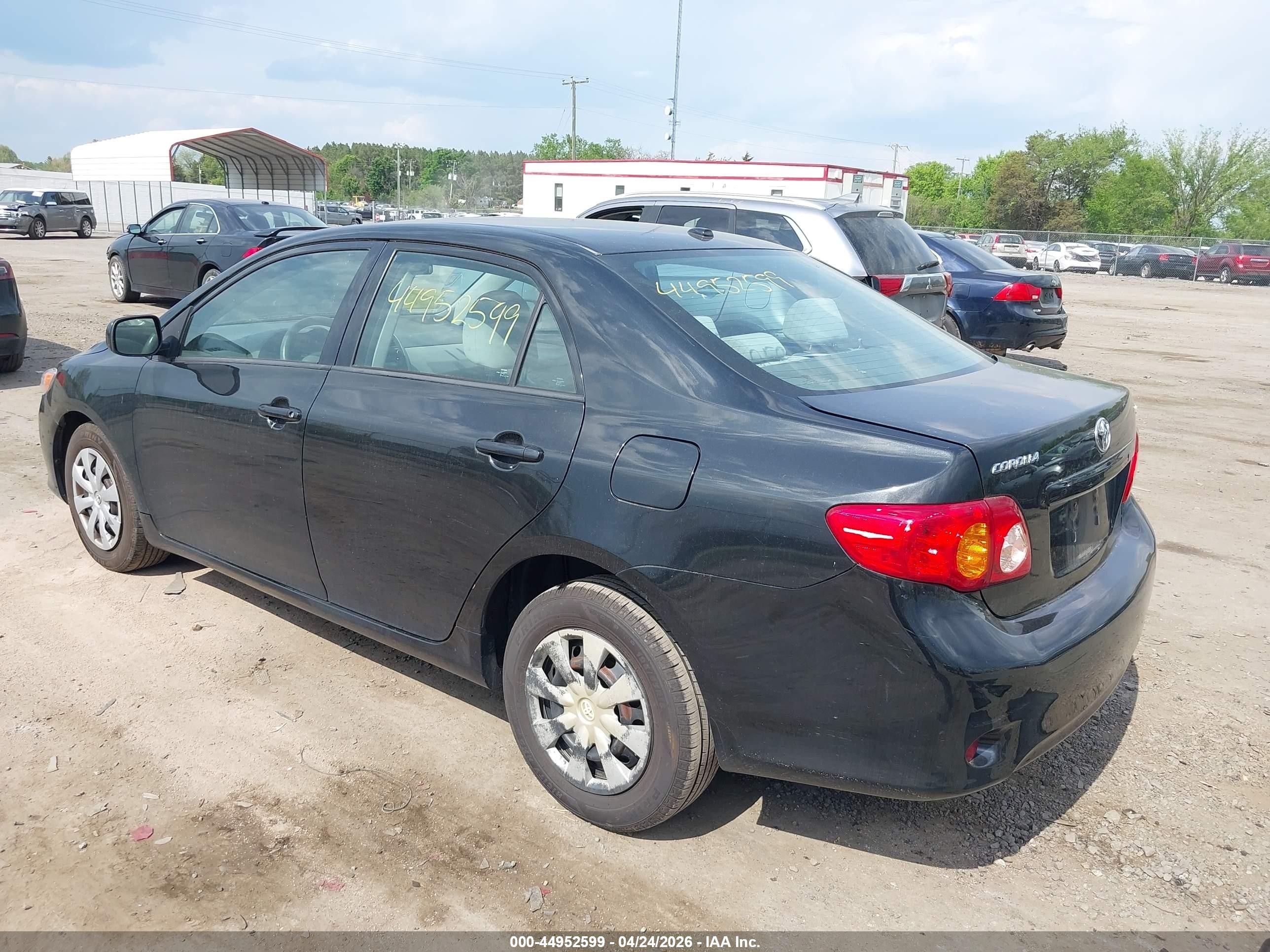 2010 Toyota Corolla Le Черный vin: 1NXBU4EE6AZ254231