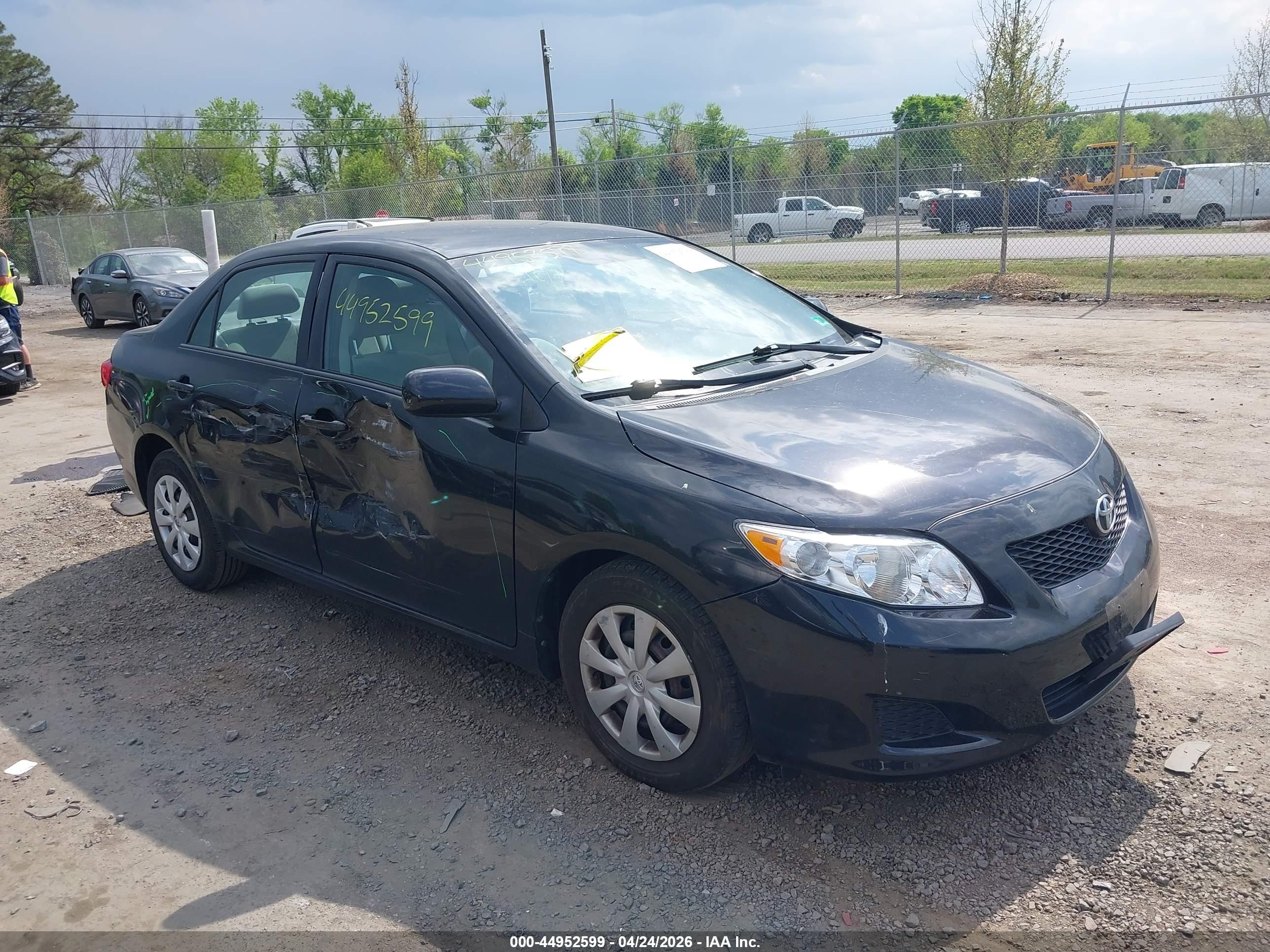 2010 Toyota Corolla Le Черный vin: 1NXBU4EE6AZ254231