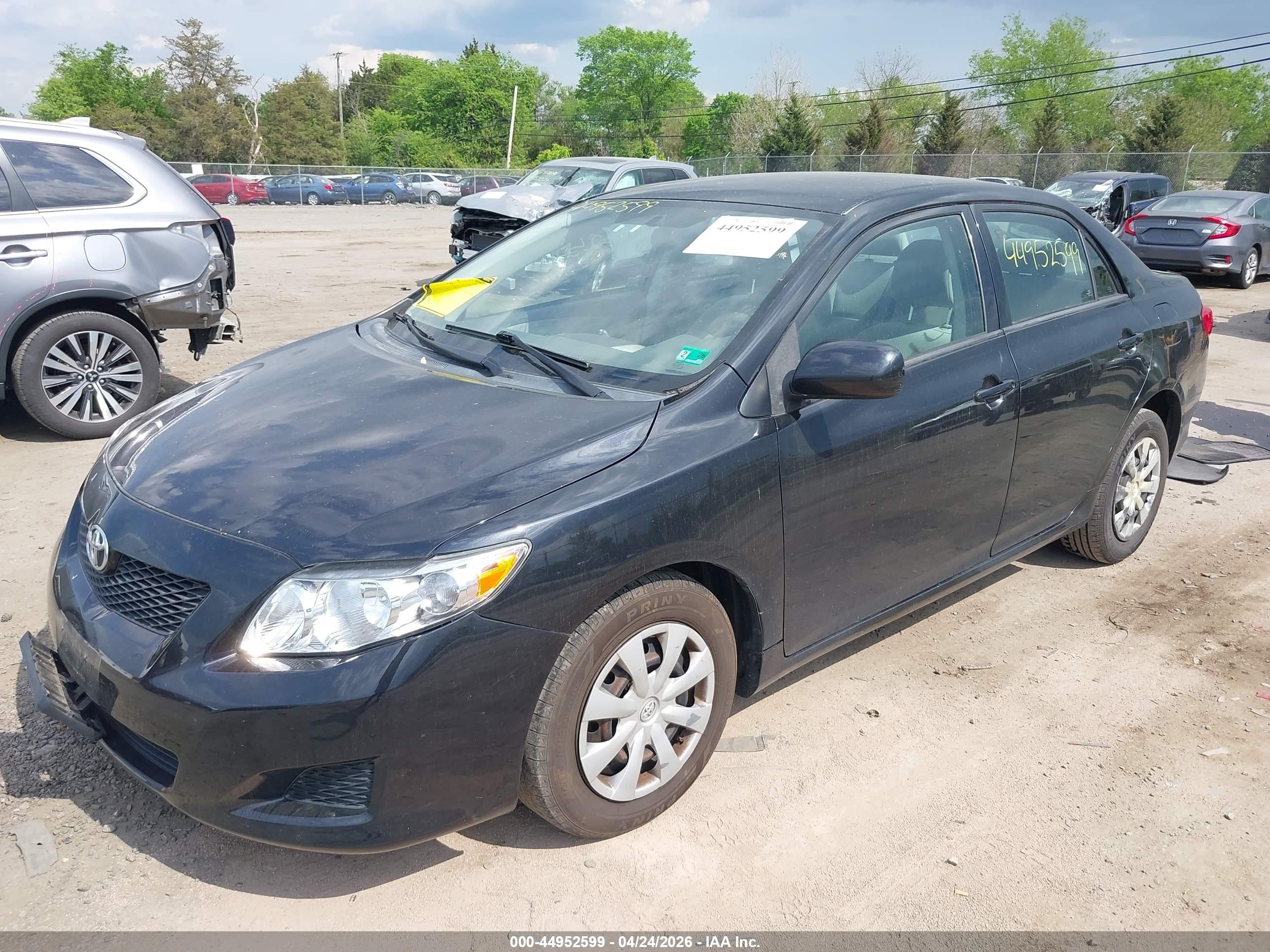 2010 Toyota Corolla Le Черный vin: 1NXBU4EE6AZ254231