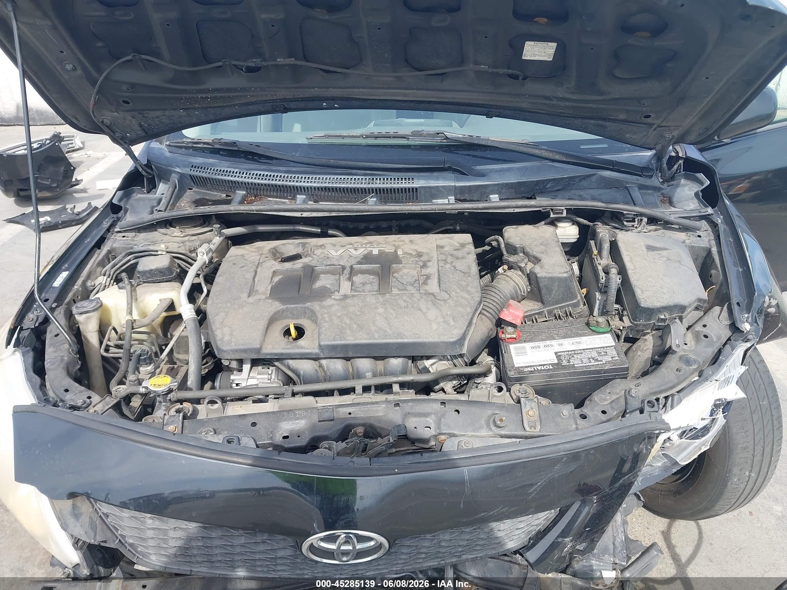 2010 Toyota Corolla Le Черный vin: 1NXBU4EE6AZ269439
