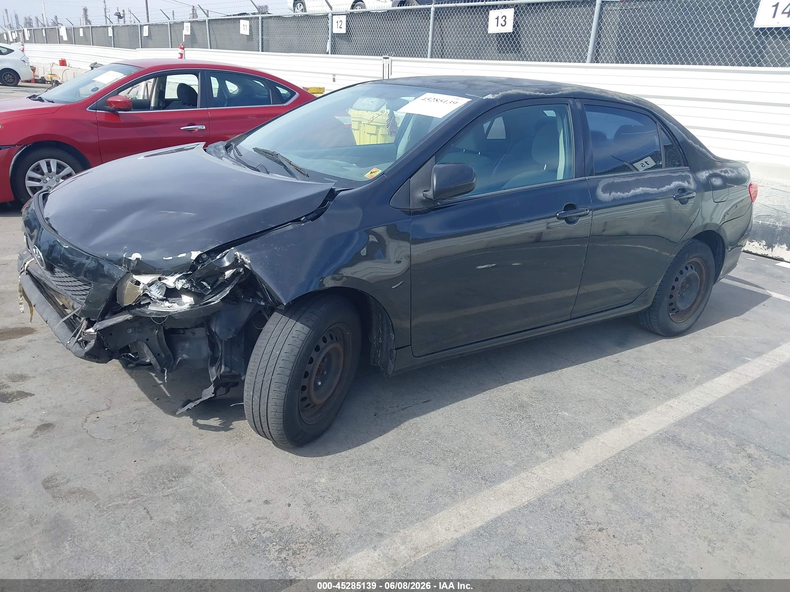 2010 Toyota Corolla Le Черный vin: 1NXBU4EE6AZ269439