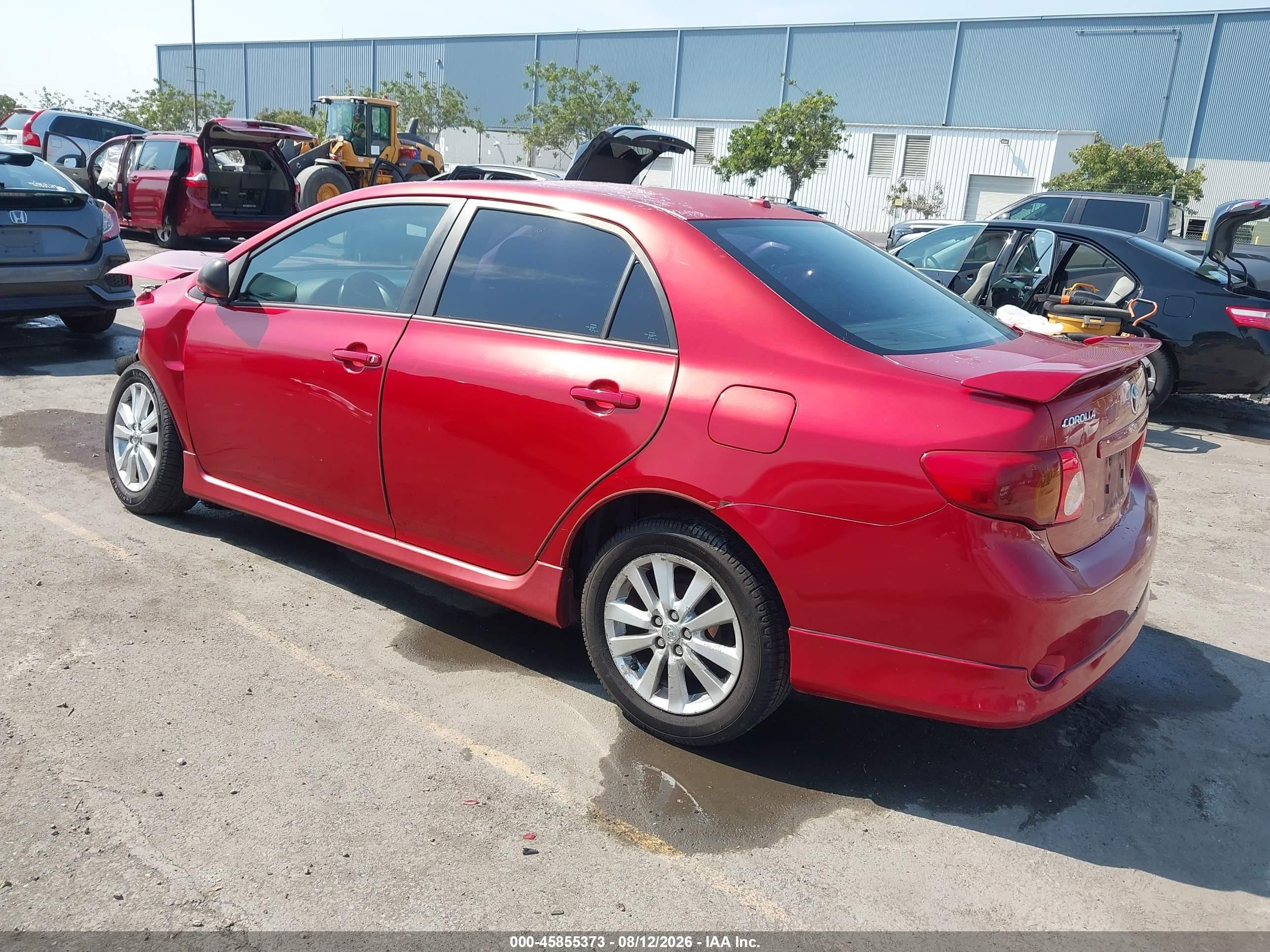 2010 Toyota Corolla S Красный vin: 1NXBU4EE6AZ273006