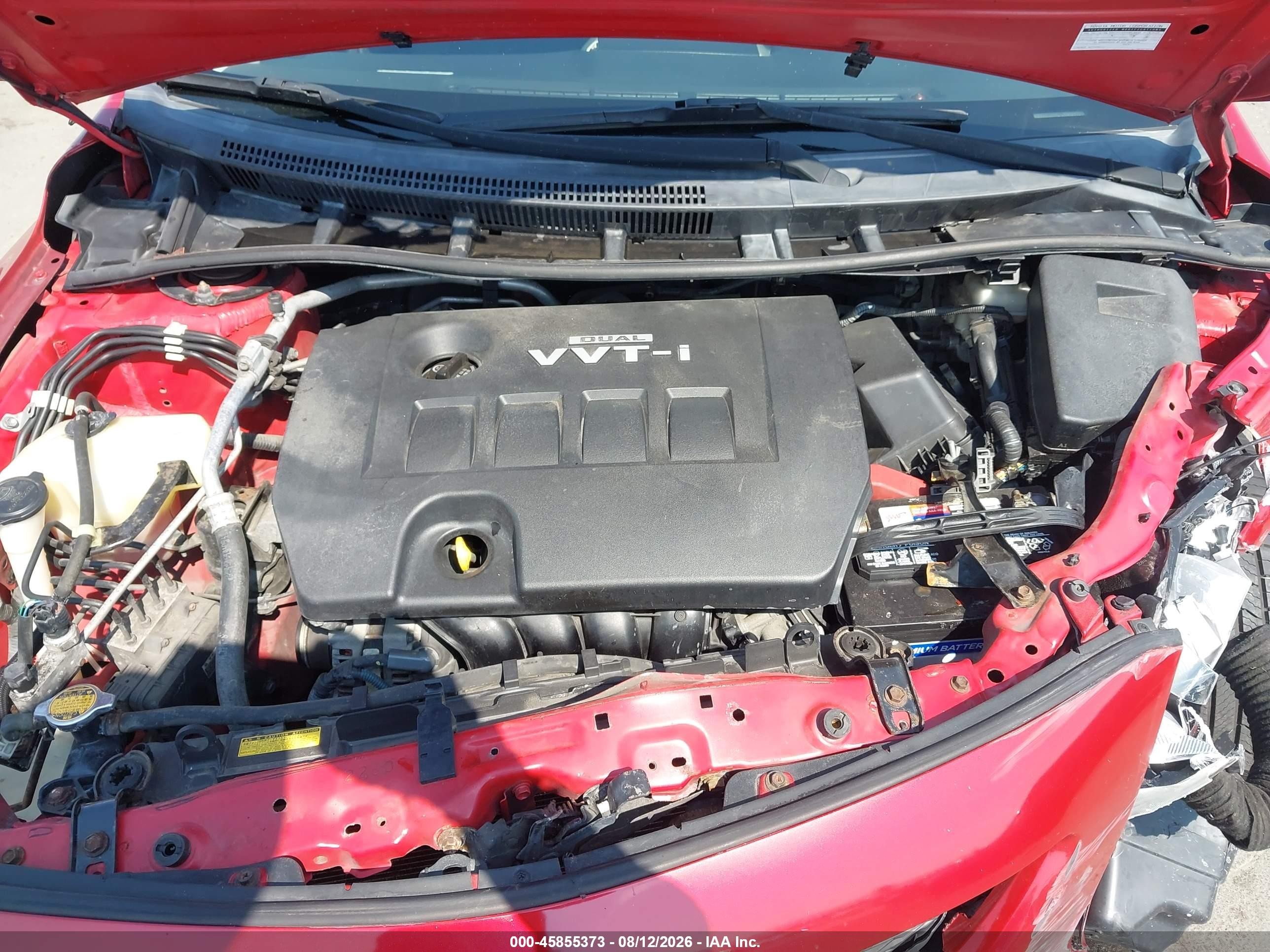 2010 Toyota Corolla S Красный vin: 1NXBU4EE6AZ273006
